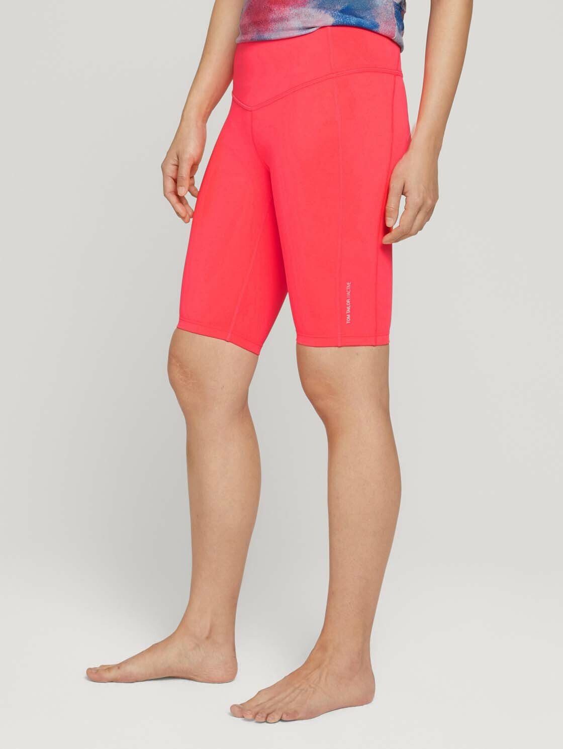 TOM neonpink unifarbende Shorts TAILOR Sporthose