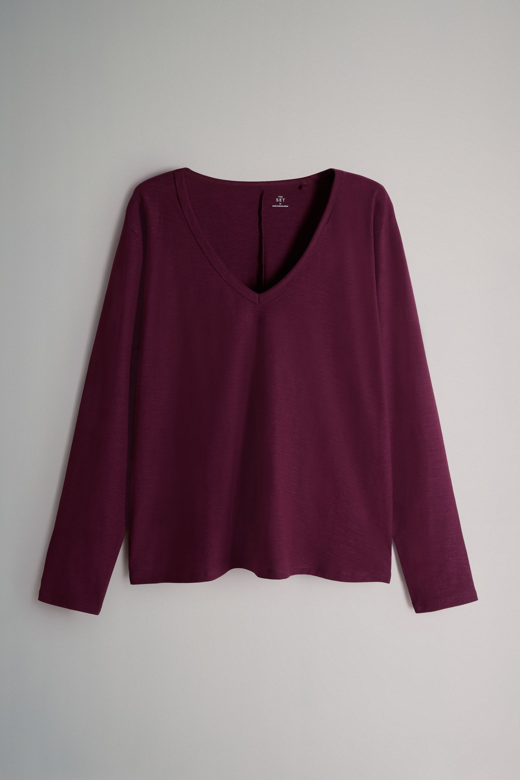 The Set Langarmshirt The Set Langarmshirts mit V-Ausschnitt, 3er-Pack (3-tl günstig online kaufen