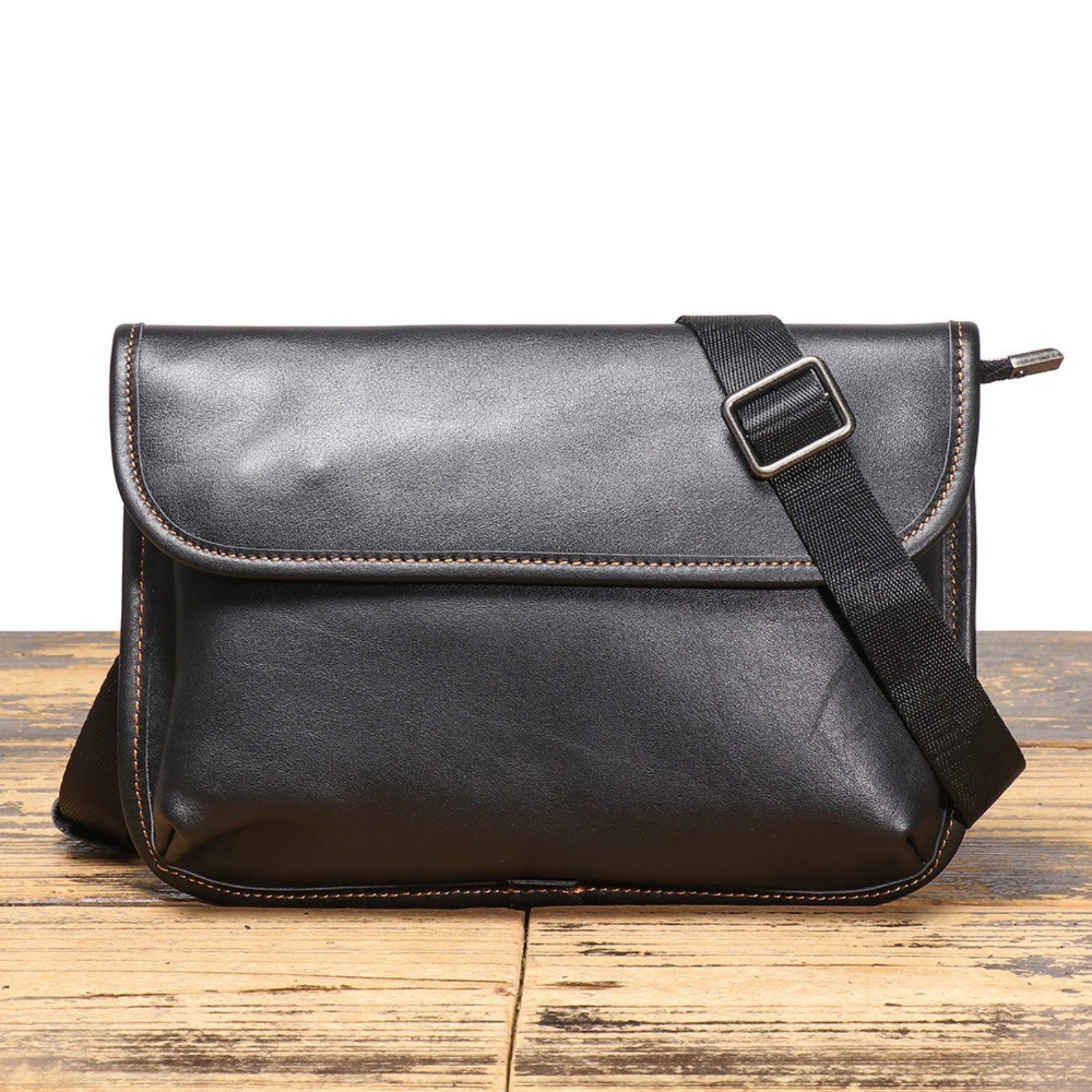 Schultertasche Herren Leder Umhängetasche Klein Reiseorganizer Schultertasche Vintage