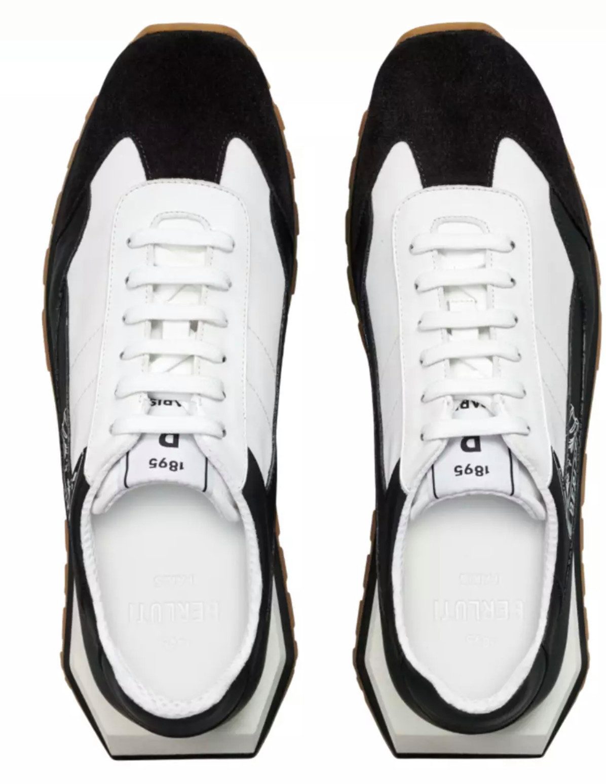 Berluti Signature Graphic Vitello Обувь Кроссовки Padded Collar, Designer-Emblem