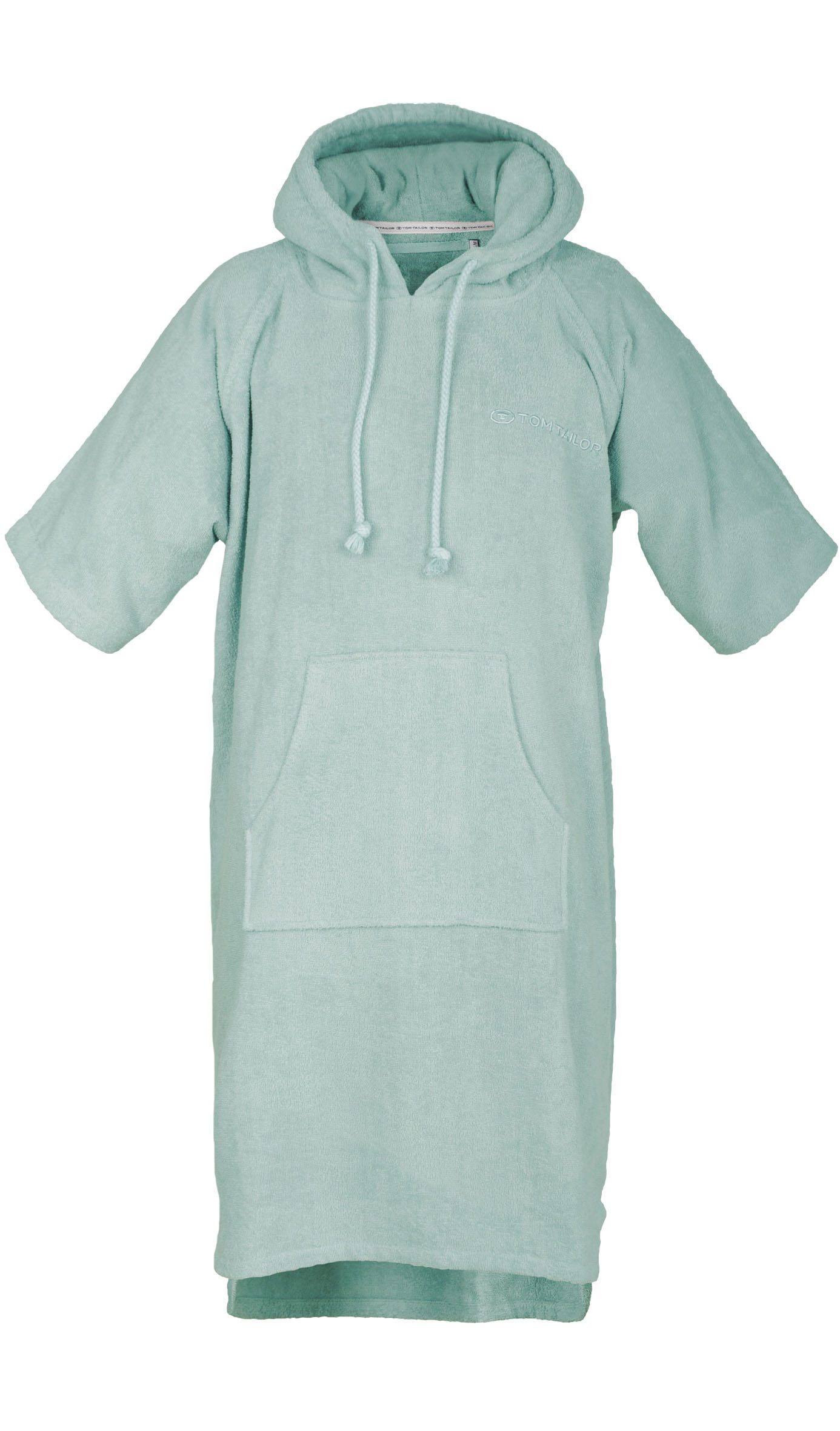 TOM TAILOR HOME Badeponcho Surfponcho COLOR BATH, Midilänge, Frottier, Kapuze, mit Kordel, Bauchtasche, saugstark, Baumwolle, auch in Kindergrößen