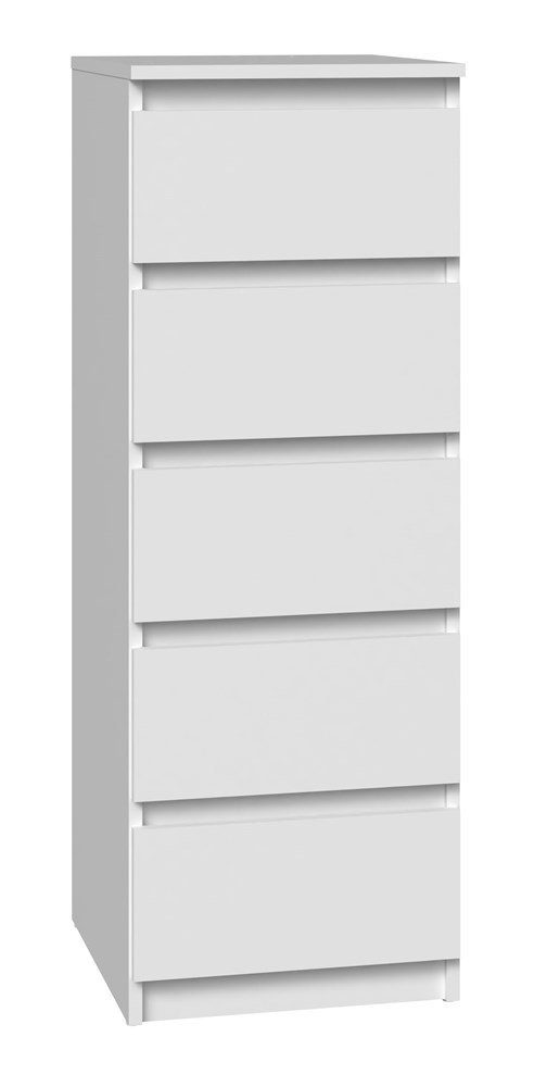 ibonto Hochkommode Große 5-Schubladen-Kommode Stilvoller Mehrzweckschrank Minimalistisch