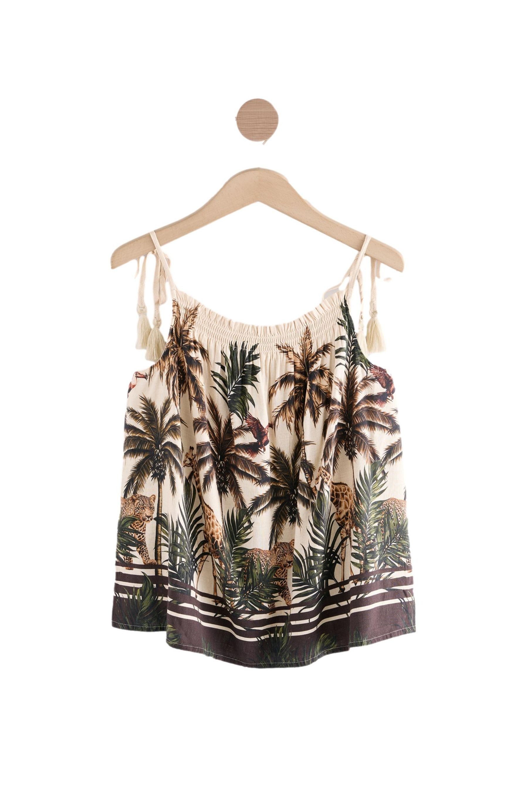 Trägertop Camisole mit Quasten, Kurzgröße