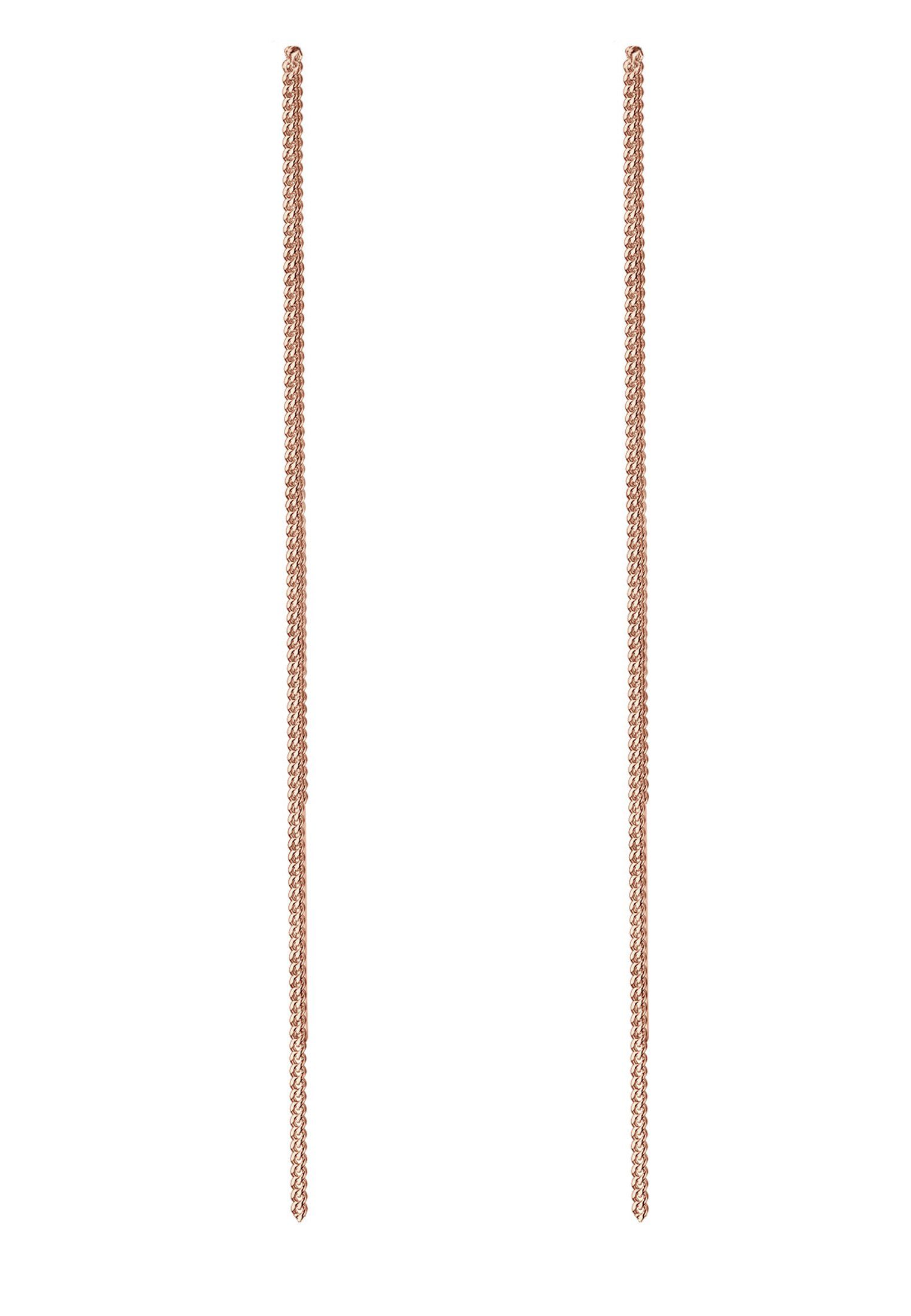 Elli Paar Ohrhänger Durchzieher Kette Panzer 925 Silber günstig online kaufen