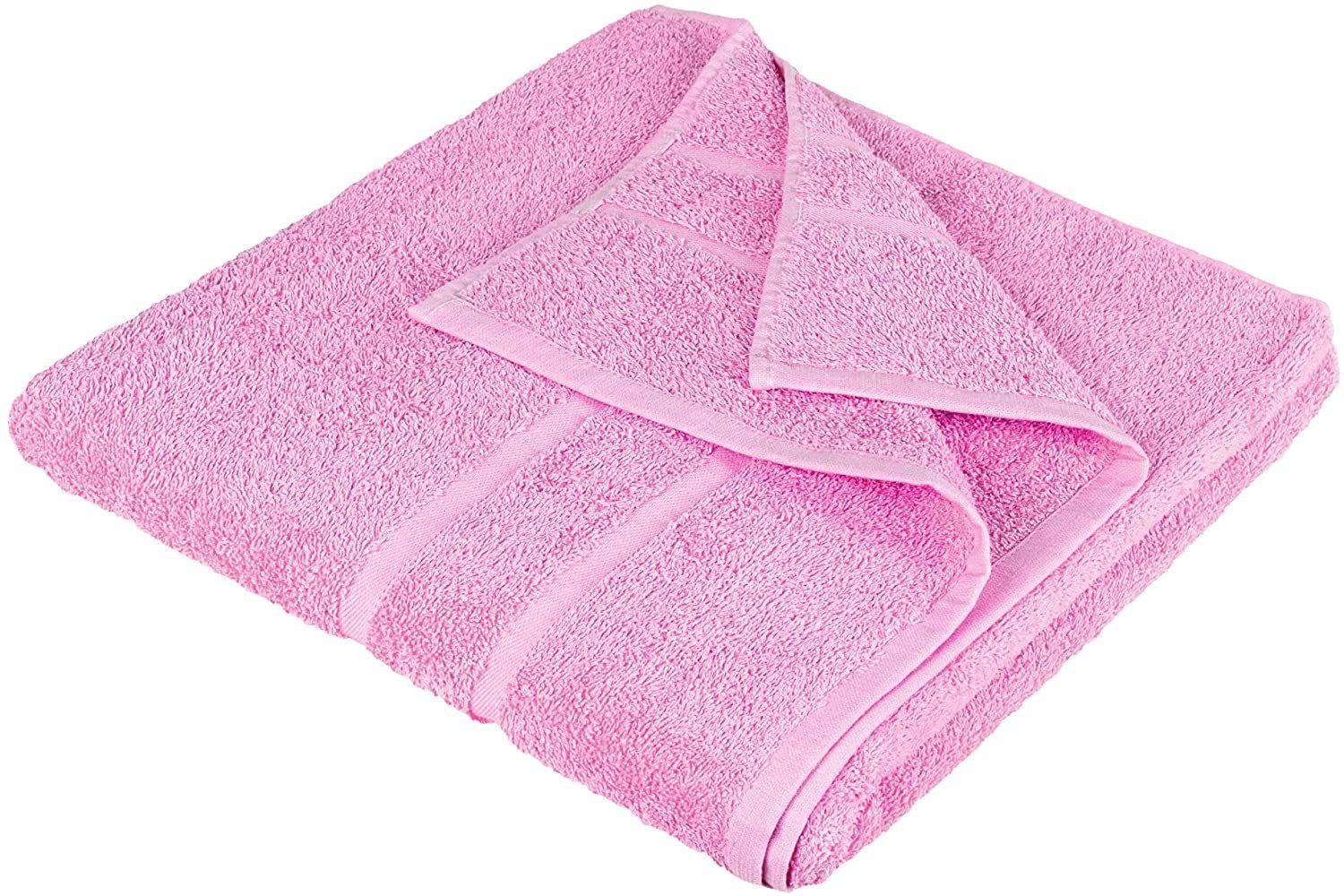 in Rosa StickandShine 500 GSM Duschtücher Handtuch Gästehandtücher zur Handtücher Baumwolle Badetücher 100% Wahl Saunatücher