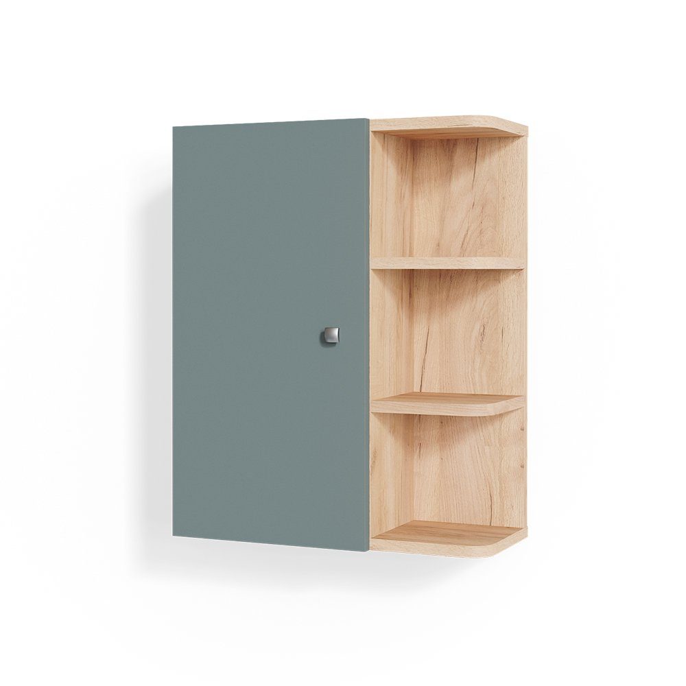 Vicco Hängeschrank Fynn, Grün/Goldkraft Eiche, 47.2 günstig online kaufen