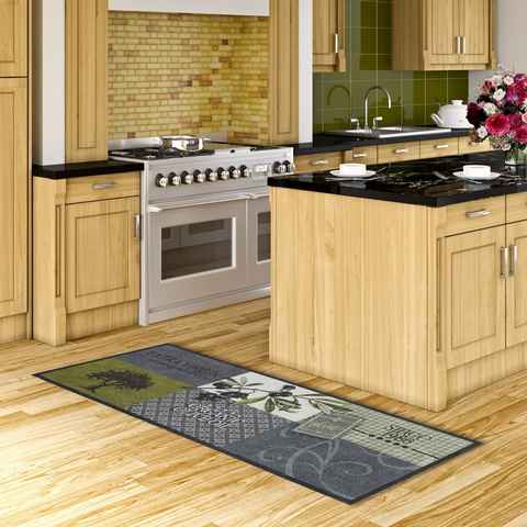 Küchenläufer Küchenläufer Teppich Trendy Olives, Pergamon, Rechteckig, Höhe: 5 mm