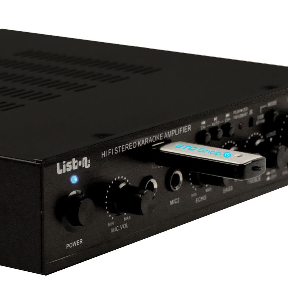 WJG Industrievertretung Verstärker (Verstärker MP3) FM Bluetooth Hifi Tuner Receiver USB Radio