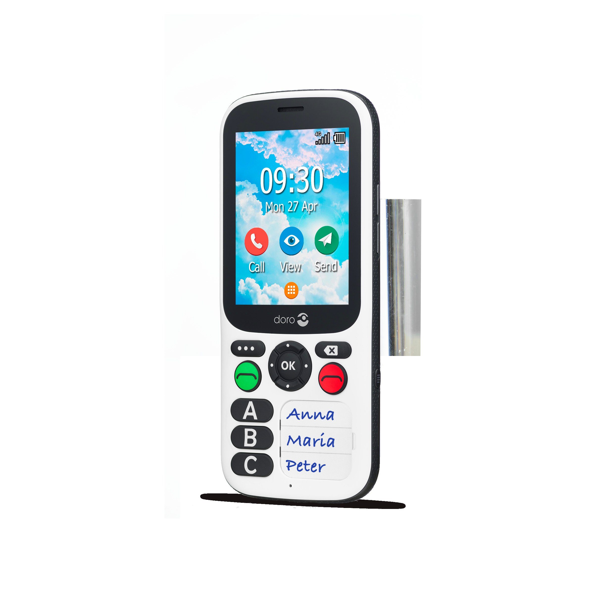 Doro 780X Smartphone (7,11 cm/2,8 Speicherplatz) 4 Zoll, GB