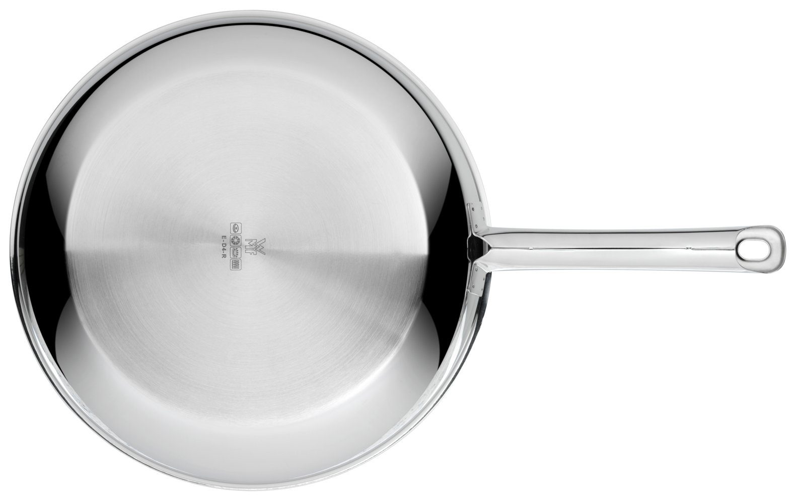 WMF Bratpfanne Profi Resist Stielpfanne mit beschichtetem Schüttrand, 24 cm, 3-Schicht-Material: Edelstahl rostfrei, Aluminium, Chromstahl (24 cm (Höhe 5 cm), 1 – Bild 4 von 5
