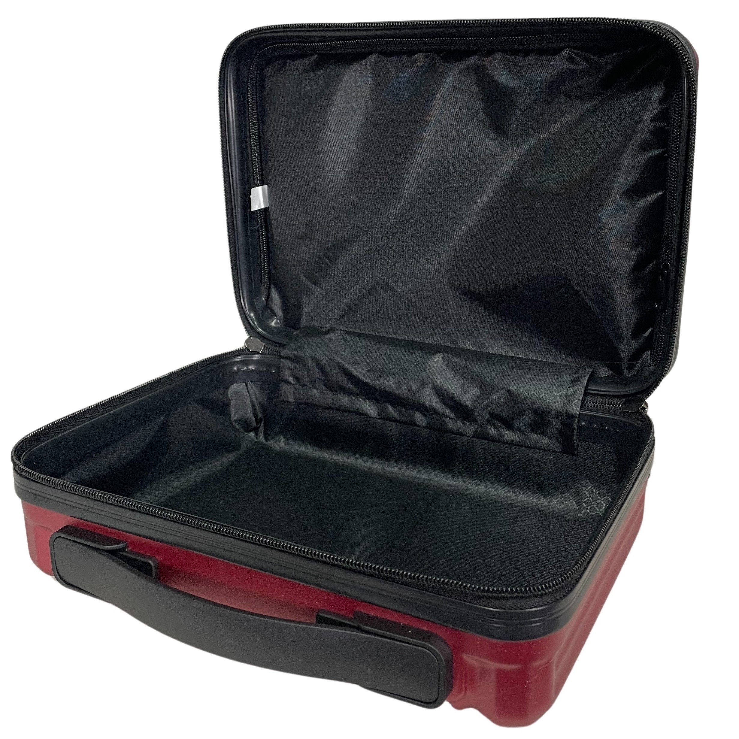 SIGN German Design Trolley Reisekoffer Hartschalen-Koffer, 360° Zwillingsrollen M/L/XL, Netztasche auf der Rückseite