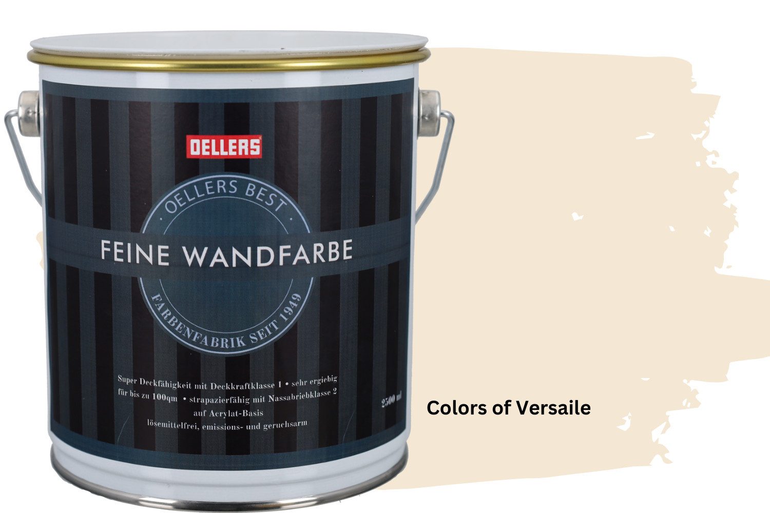 OELLERS Wandfarbe Premium, Feine Wandfarbe, 2,5 Liter Matt