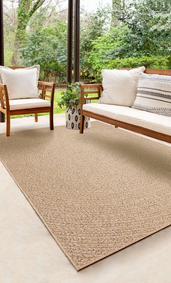 Teppich the carpet Kansas - robuster In- und Outdoor Teppich, the carpet,  Rechteck, Outdoor, Indoor, Jute, Garten, Terrasse, Balkon