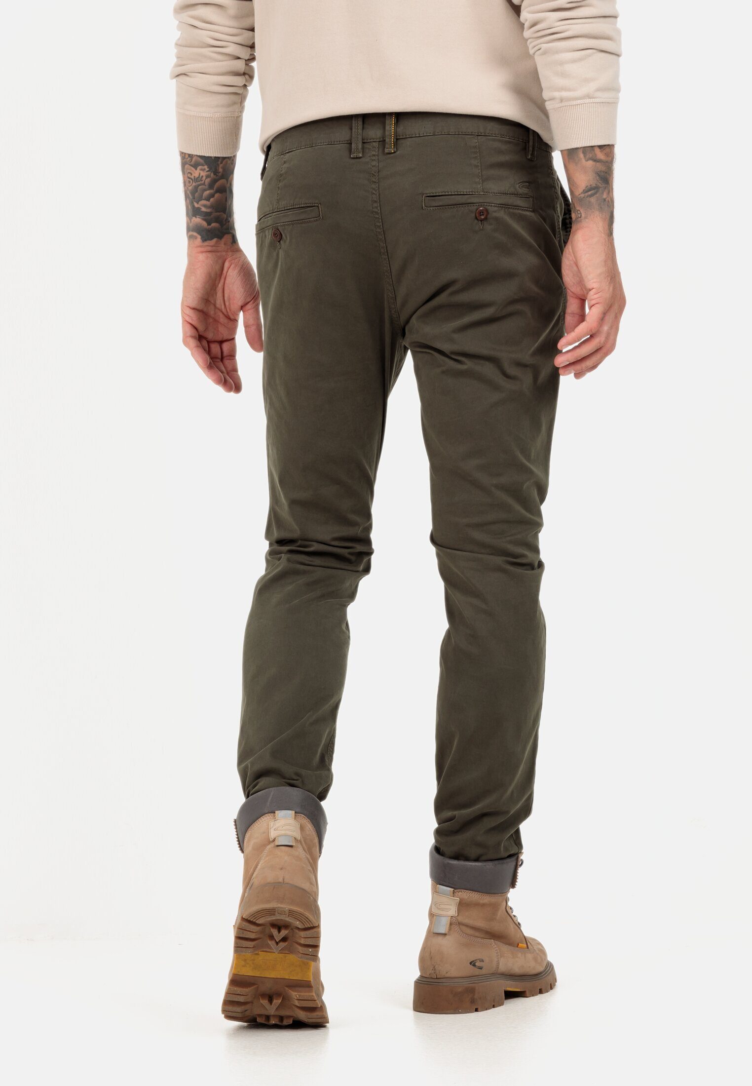 camel active Dunkel khaki Chinos (1-tlg) Chino