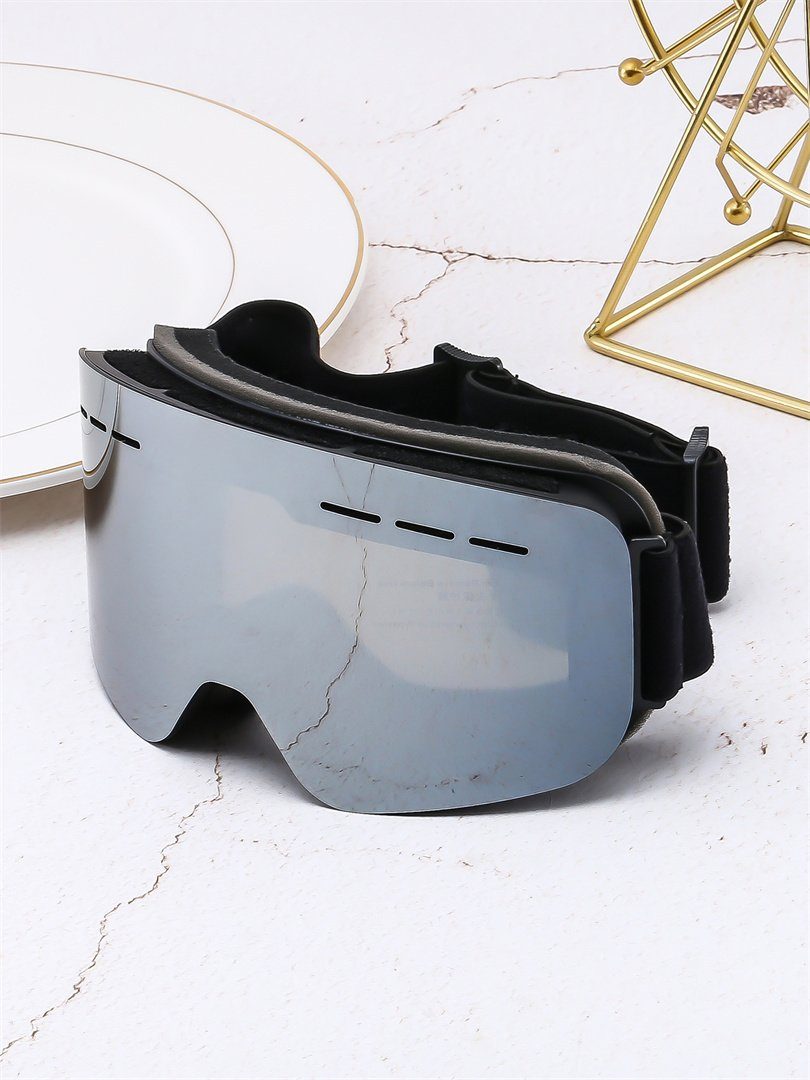 Outdoor-Ausrüstung Sicht, (Fahrradbrille;Motorradbrille;Schwimmbrille;Skibrille), Antibeschlag-Skibrille Skibrillen L.Ru Skibrille mit Schneebrillen UG Doppelschichtige Silber liefert weiter