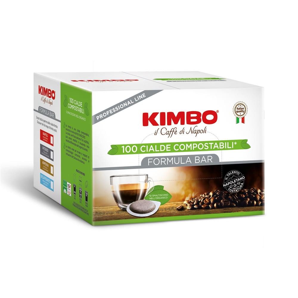 Kimbo Kaffee NAPOLI 44mm ESE Pads 100 Stück Kaffeepads, 1 x 100 St., kräftig, intensiv, vollmundig