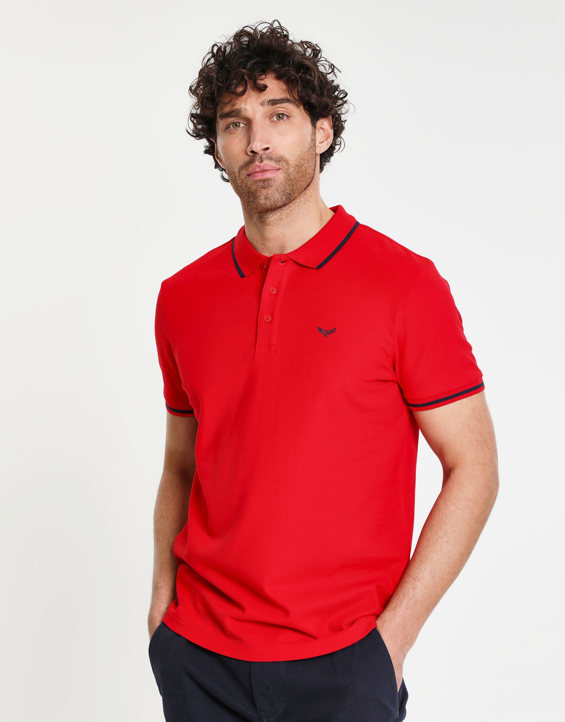 Threadbare Poloshirt THB Polo Brunello Red