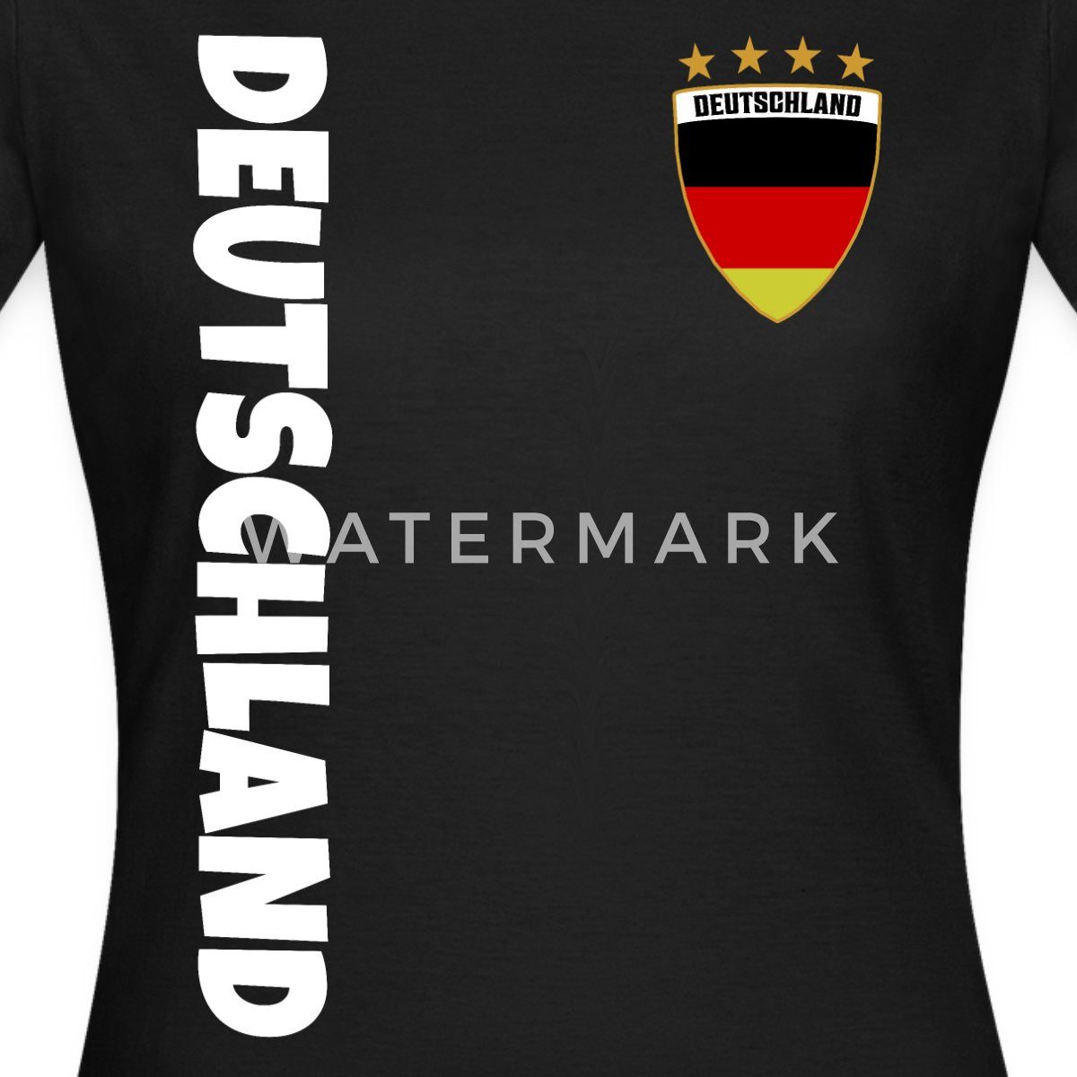 Spreadshirt T-Shirt Deutschland Fan Shirt Frauen T-Shirt (1-tlg) Slim Fit, fällt klein aus