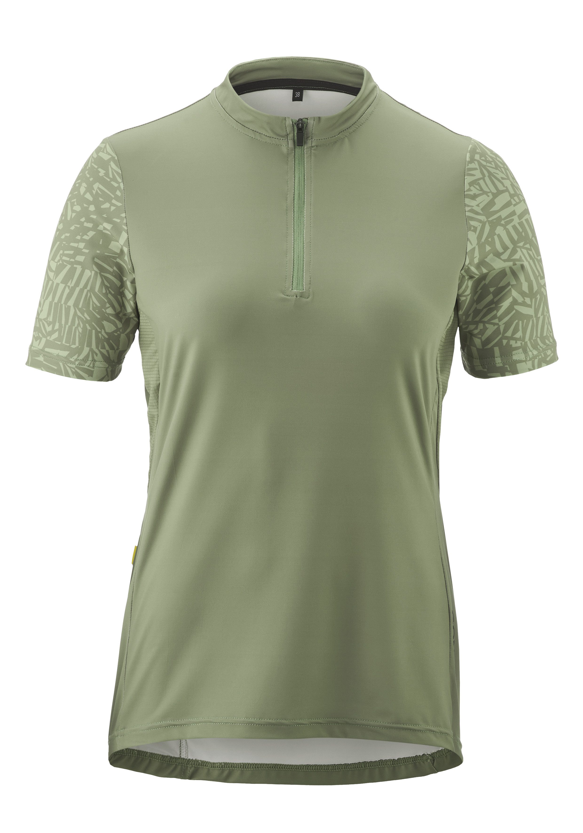 Gonso Radtrikot Adventure Jersey Halfzip W Damen Fahrradtrikot kurzarm, Rückentasche mit RV, Quick-Dry, Slim Fit