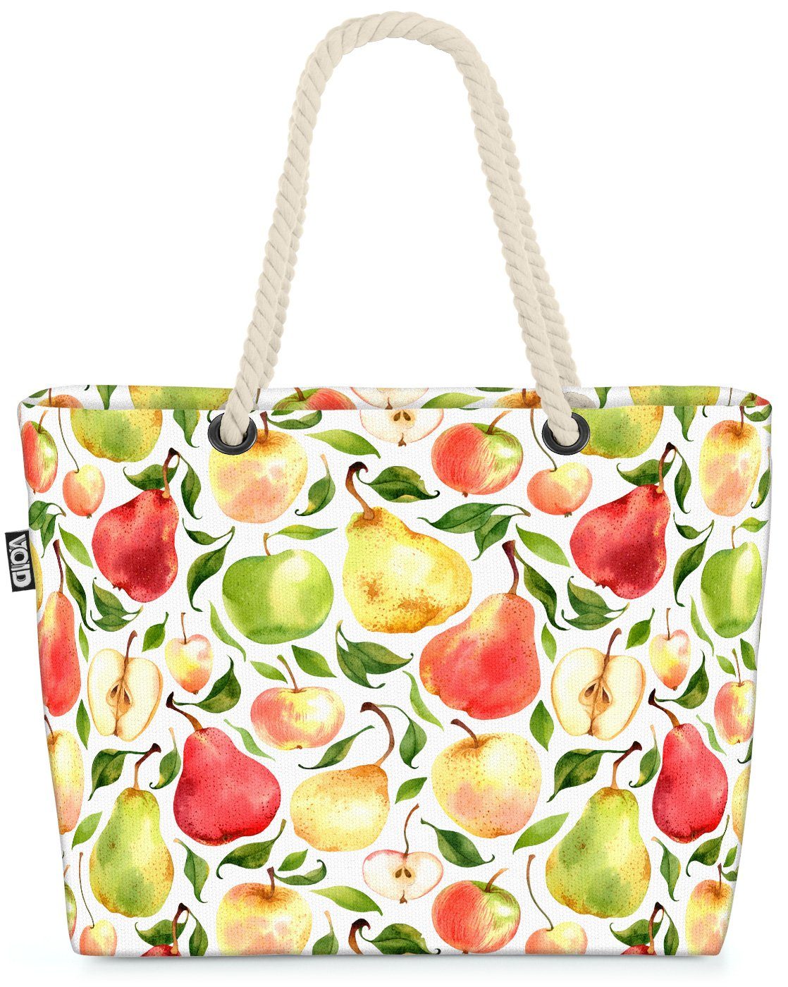 Obst Strandtasche VOID Bag Apfelbaum Beach Zwerge (1-tlg), Essen Früchte Schneewittchen Apfelfest Vitamine