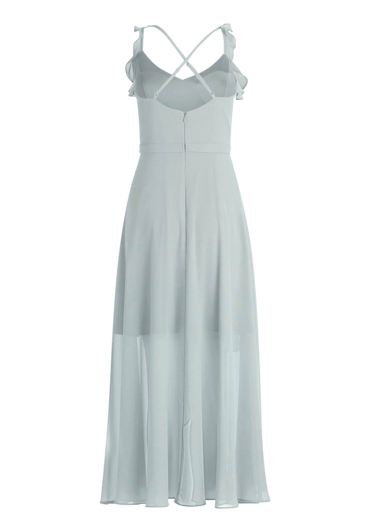 Vera Mont Abendkleid Damen mit Volant Wickel-Design