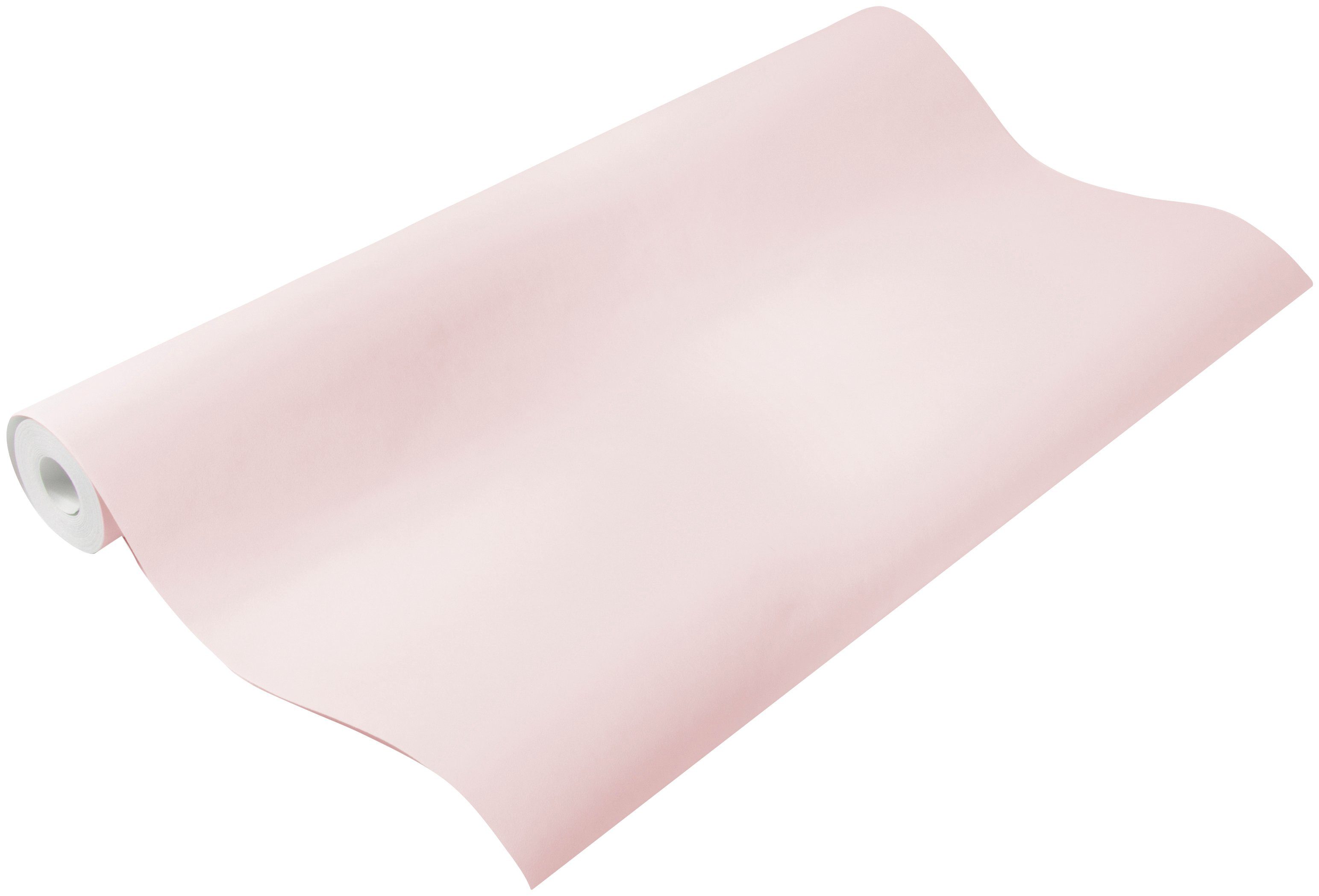 Superfresco Easy Vliestapete, glatt, uni, (1 St), Uni - Rosa - 1005x52 cm