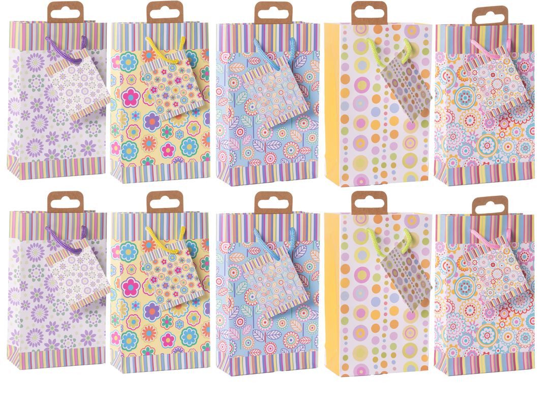 laro Geschenkbox Premium Kleine Geschenktüten Mandala Geschenktaschen Mini 10-100 Stk (10 St)