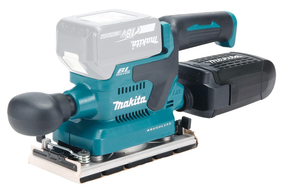 Makita Akku-Schwingschleifer »DBO382Z« 18V, 93x185 mm, ohne Akku und Ladegerät, leistungsstarker Akku-Schwingschleifer zum Schleifen großer Flächen
