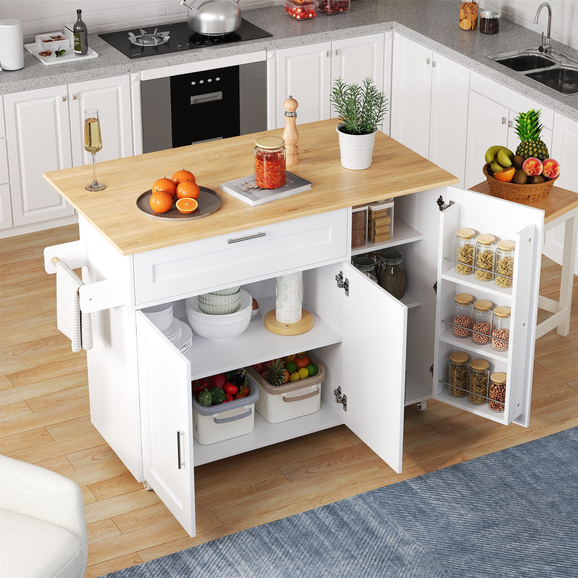 HAUSS SPOLE Küchenwagen Küchenschrank Buffetschrank Sideboard günstig online kaufen