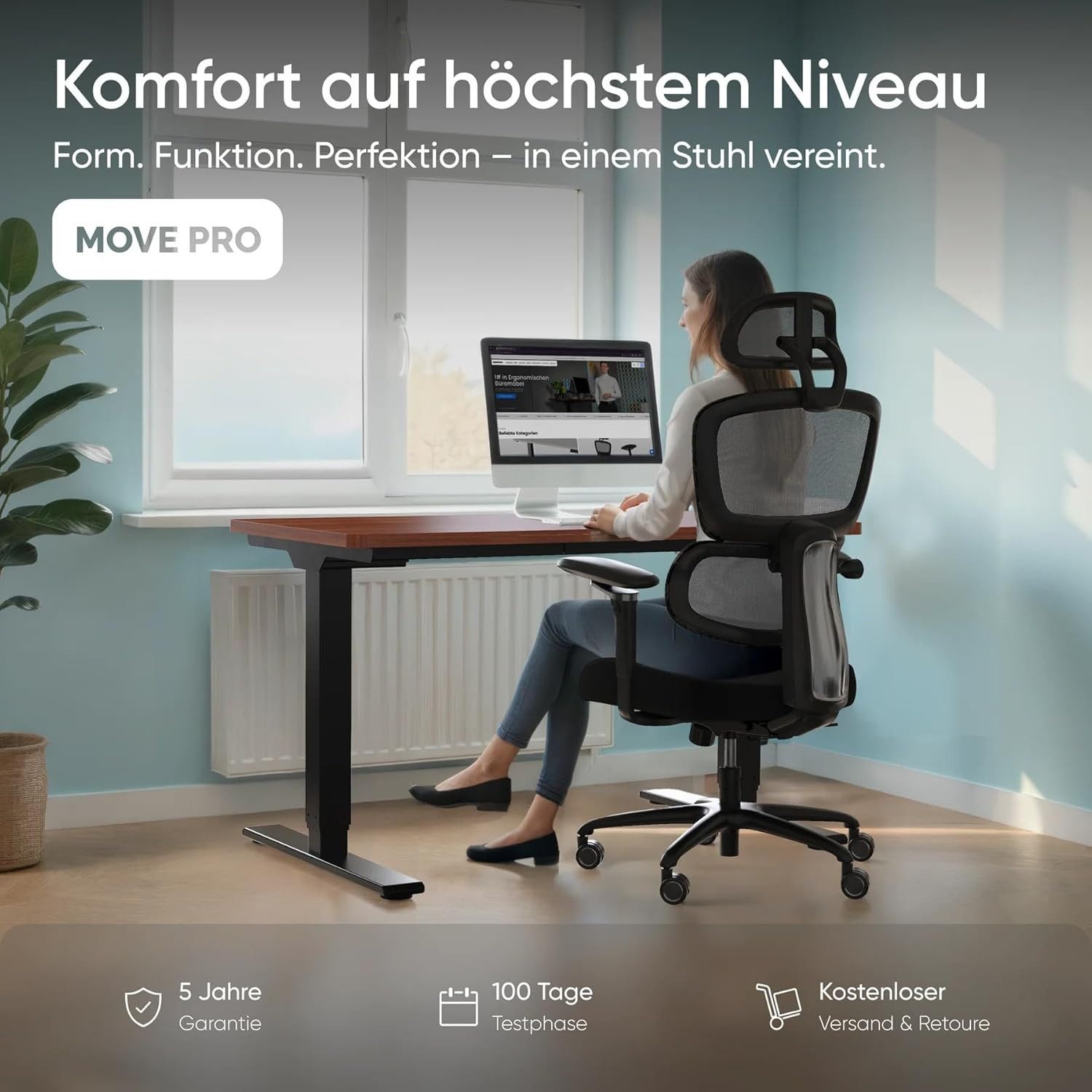DESKSPACE Schreibtischstuhl Move Pro Bürostuhl – günstig online kaufen