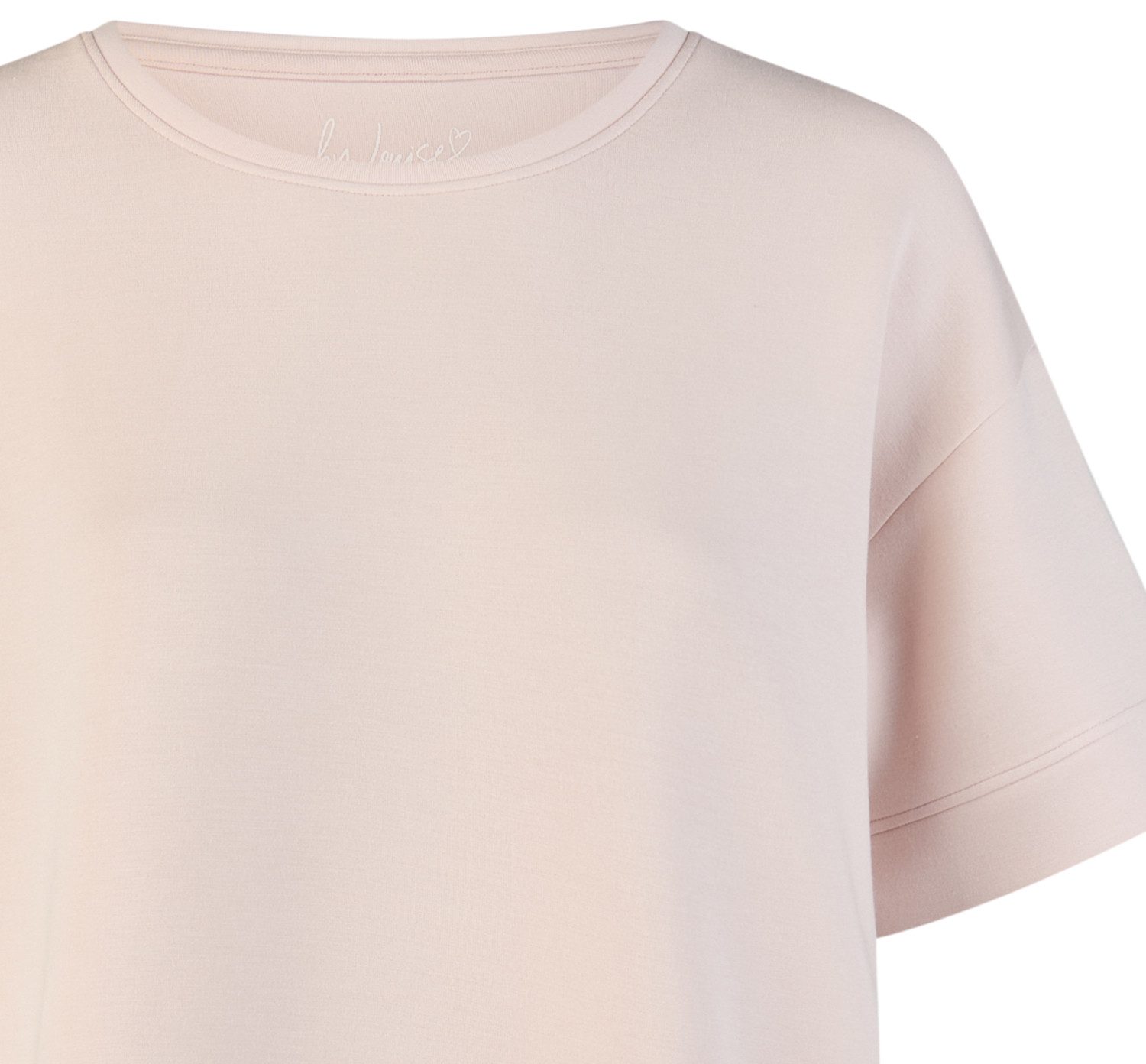 By Louise Pyjamaoberteil Lace Luxury (Packung, 1-tlg., 1-teilig) Damen Loungewear Shirt Kurzarm Homewear Modal