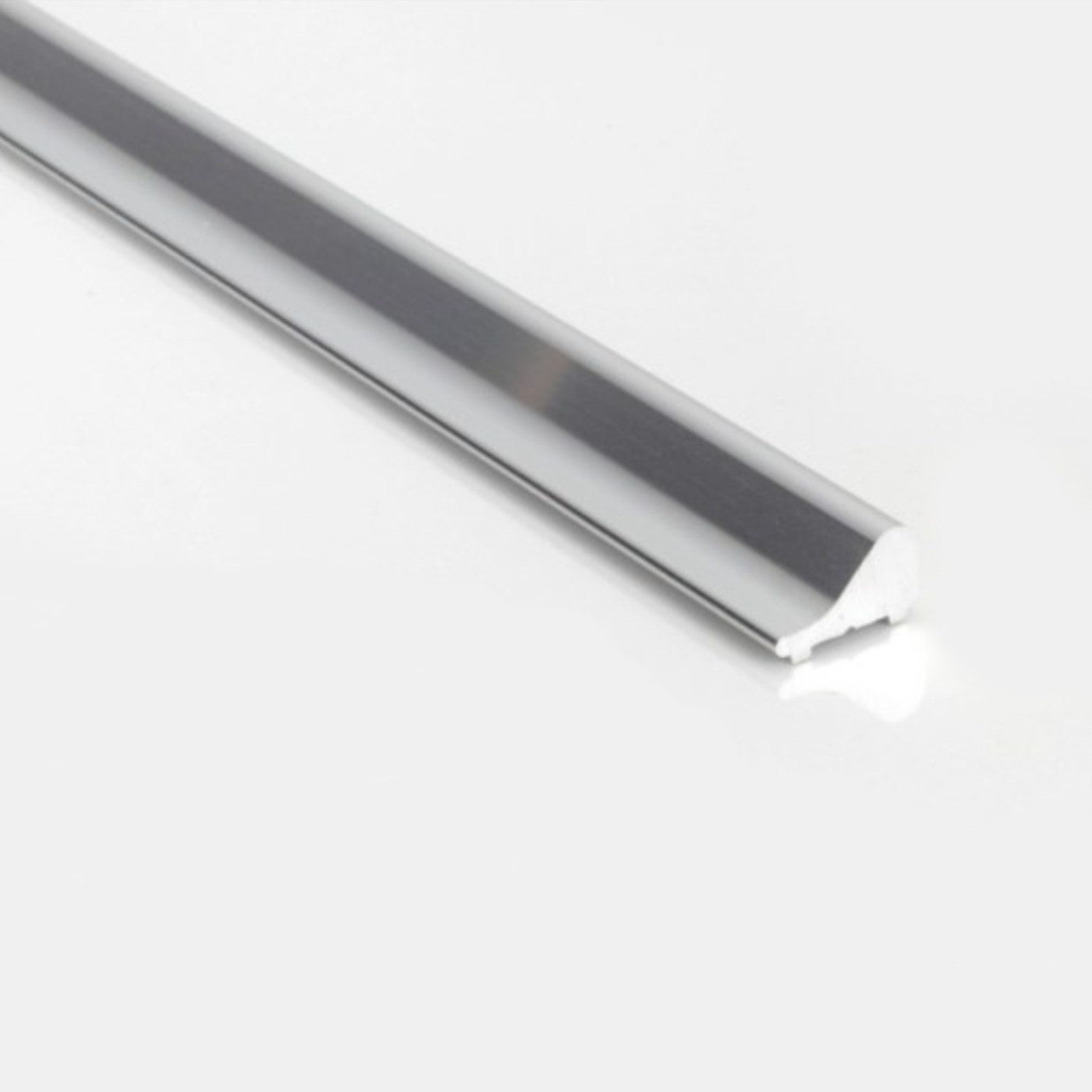 WITEN&NOCK Duschdichtung 100/120cm Aluminium Schwallleiste Schwallprofil Schwallschutzleiste, L: 100 cm, (1-St), Schwallschutz als Wasserabweiser für Duschkabinen, Dusche