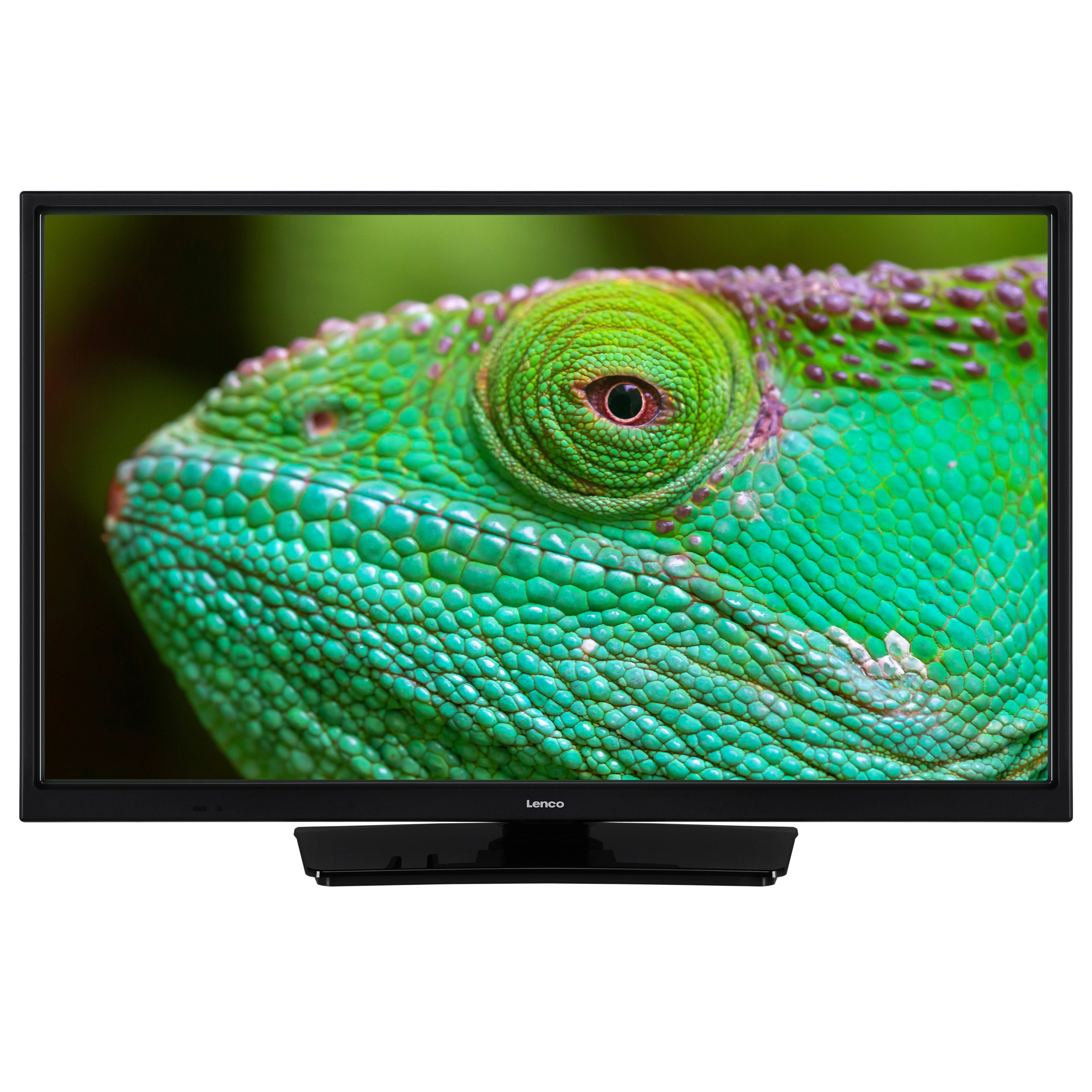 Lenco Lenco LED-2423BK LED-Fernseher (61 cm/24 Zoll, LED, LED-HD, 3x HDMI int. Laufwerk, 12-V Adapt. & Dolby Digital Plus (7.1)