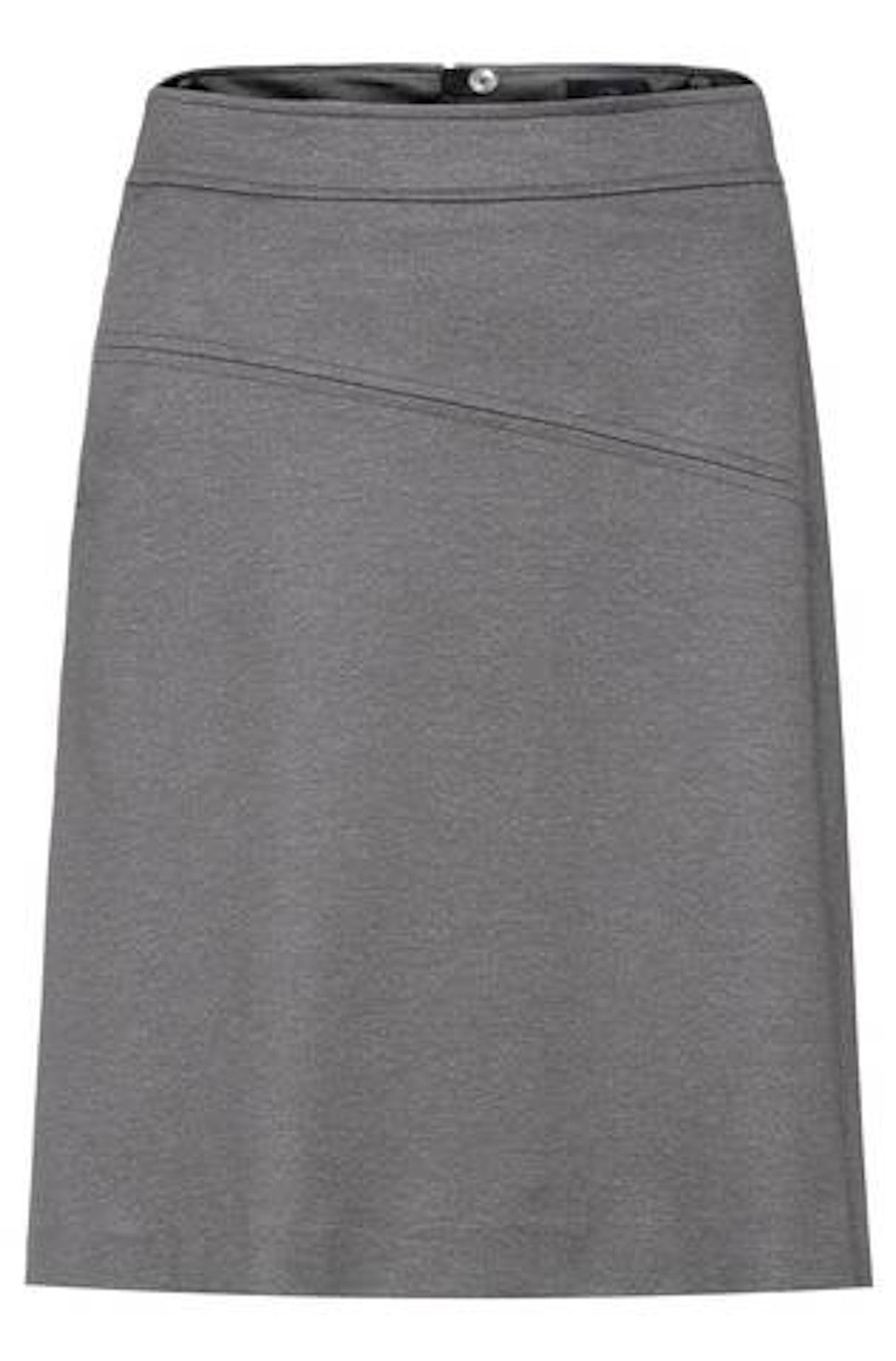 GREIFF A-Linien-Rock Greiff CASUAL Damen Jersey-Rock Regular-Fit Hellgrau m günstig online kaufen