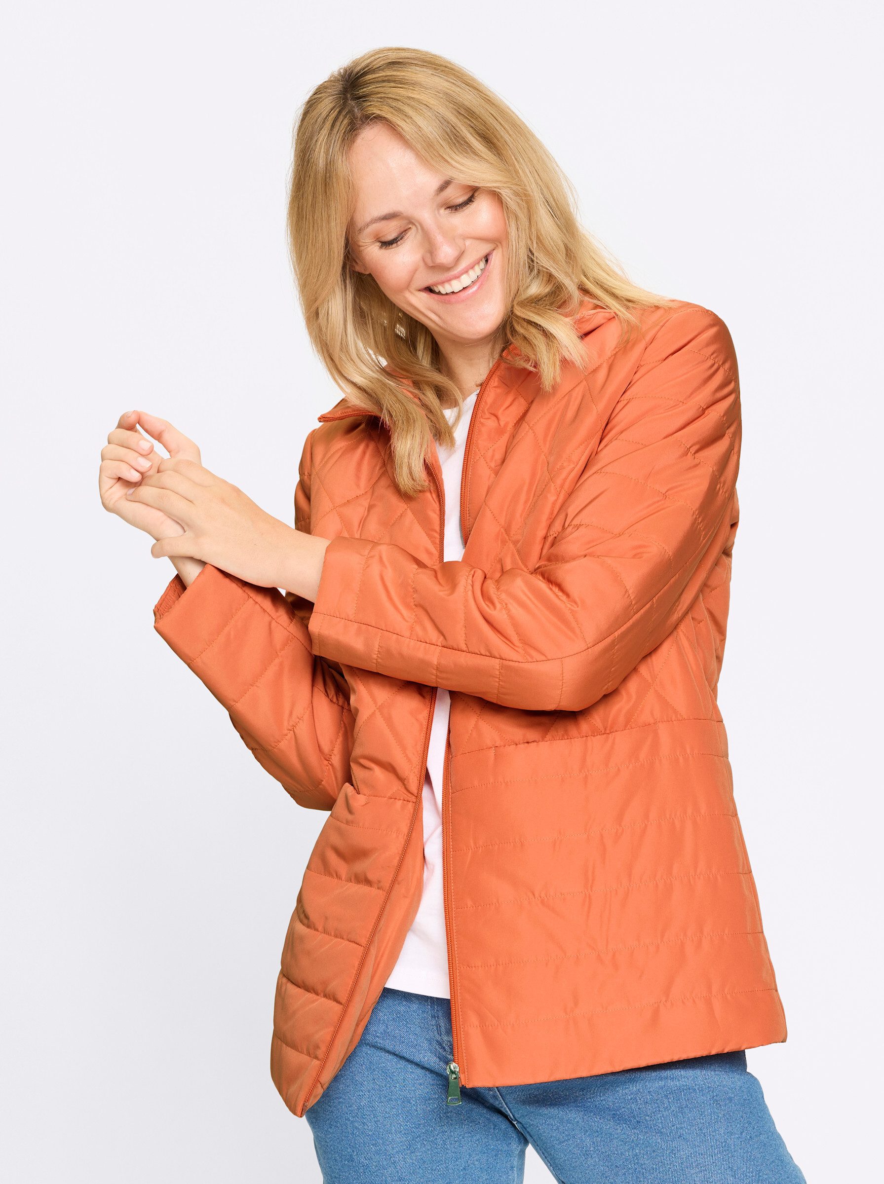 Sieh an! Allwetterjacke Steppjacke Langarm