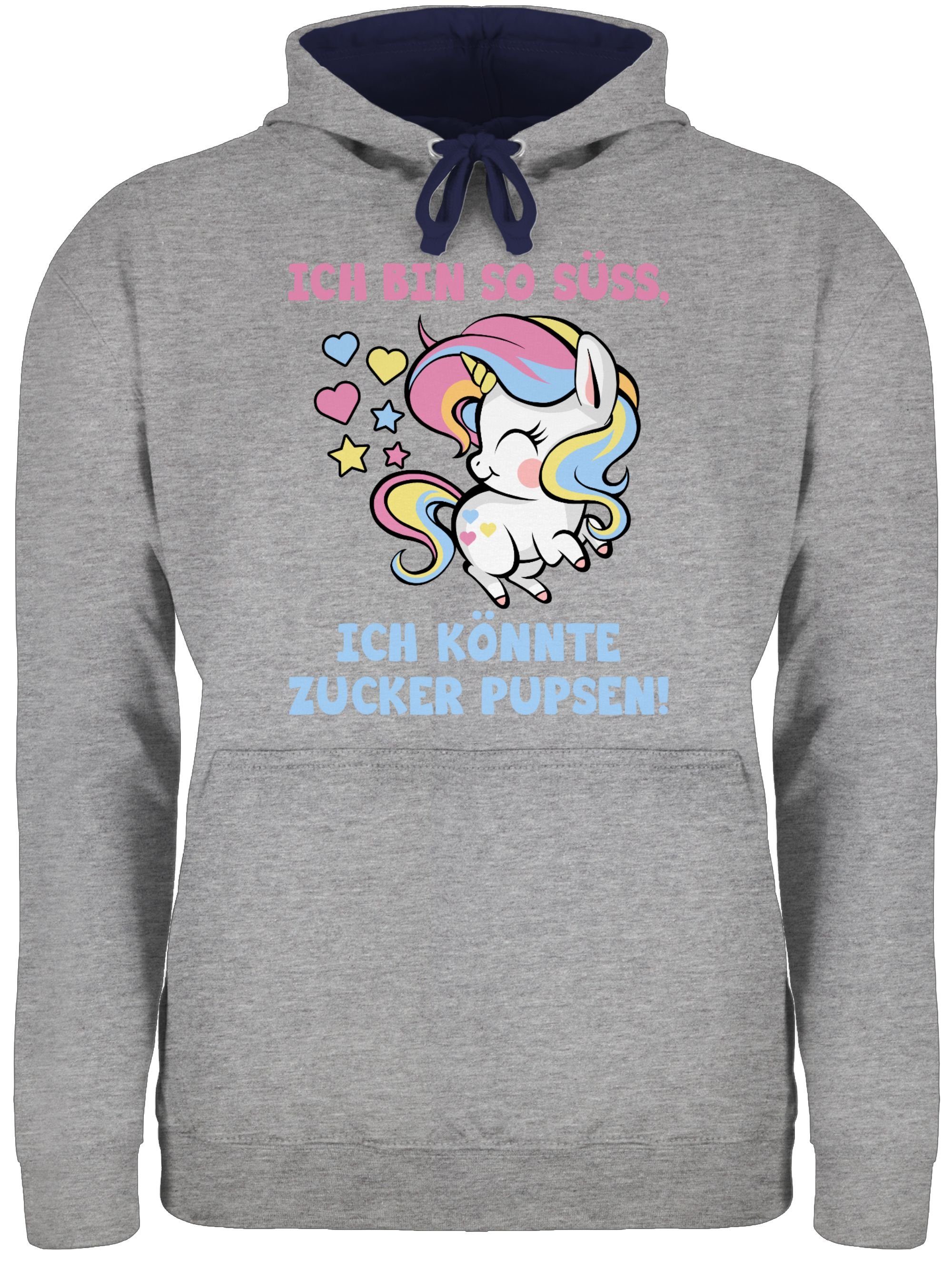 Shirtracer Hoodie »Ich bin so süß, ich könnte Zucker pupsen bunt
