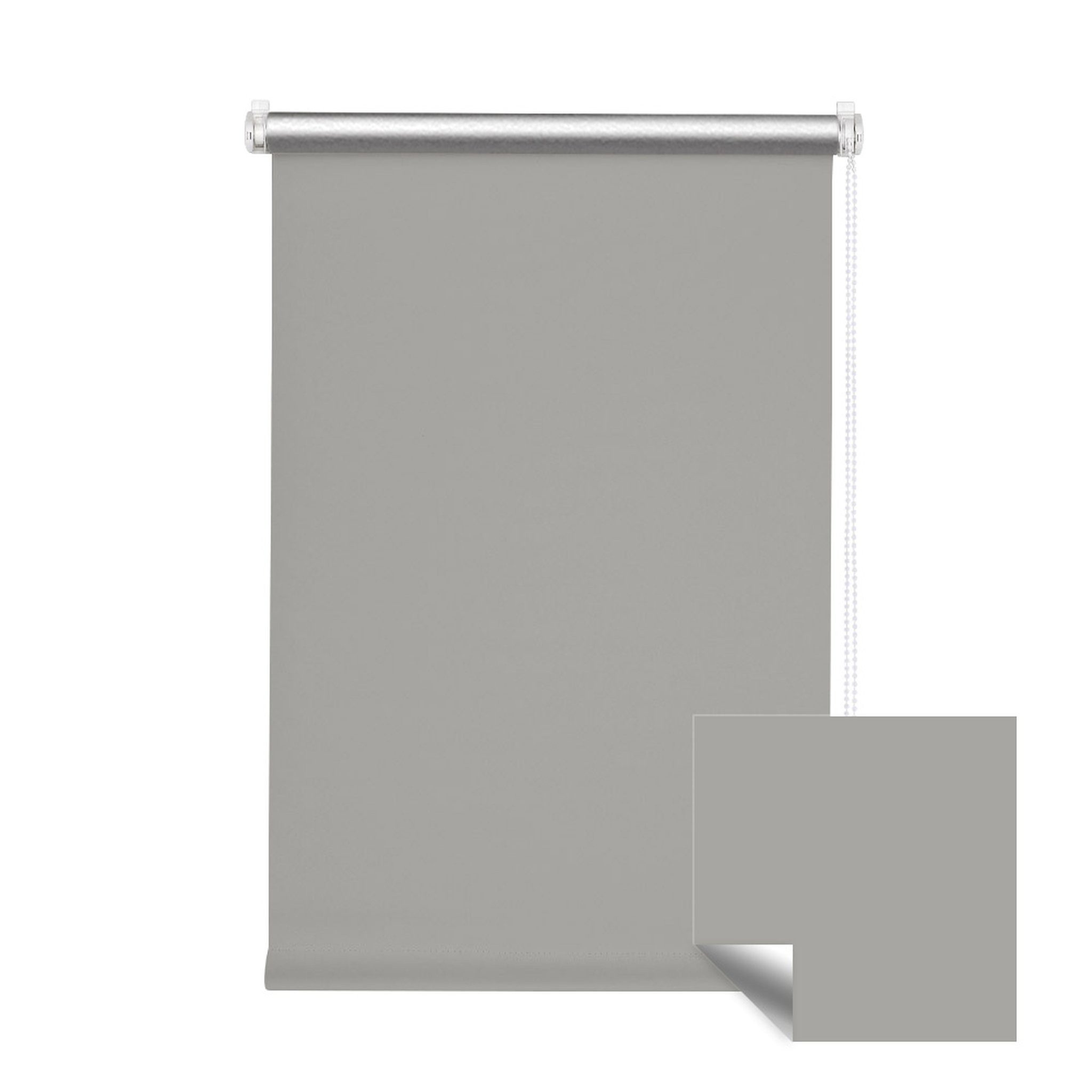 Verdunklungsrollo Klemmfix Tenebra Verdunkelungsrollo-Thermorollo, 55 x 160 cm, grau, Victoria M., blickdicht, ohne Bohren, in Führungsschienen, Klemmfix, Thermo – Isolierung, Mit Magnet