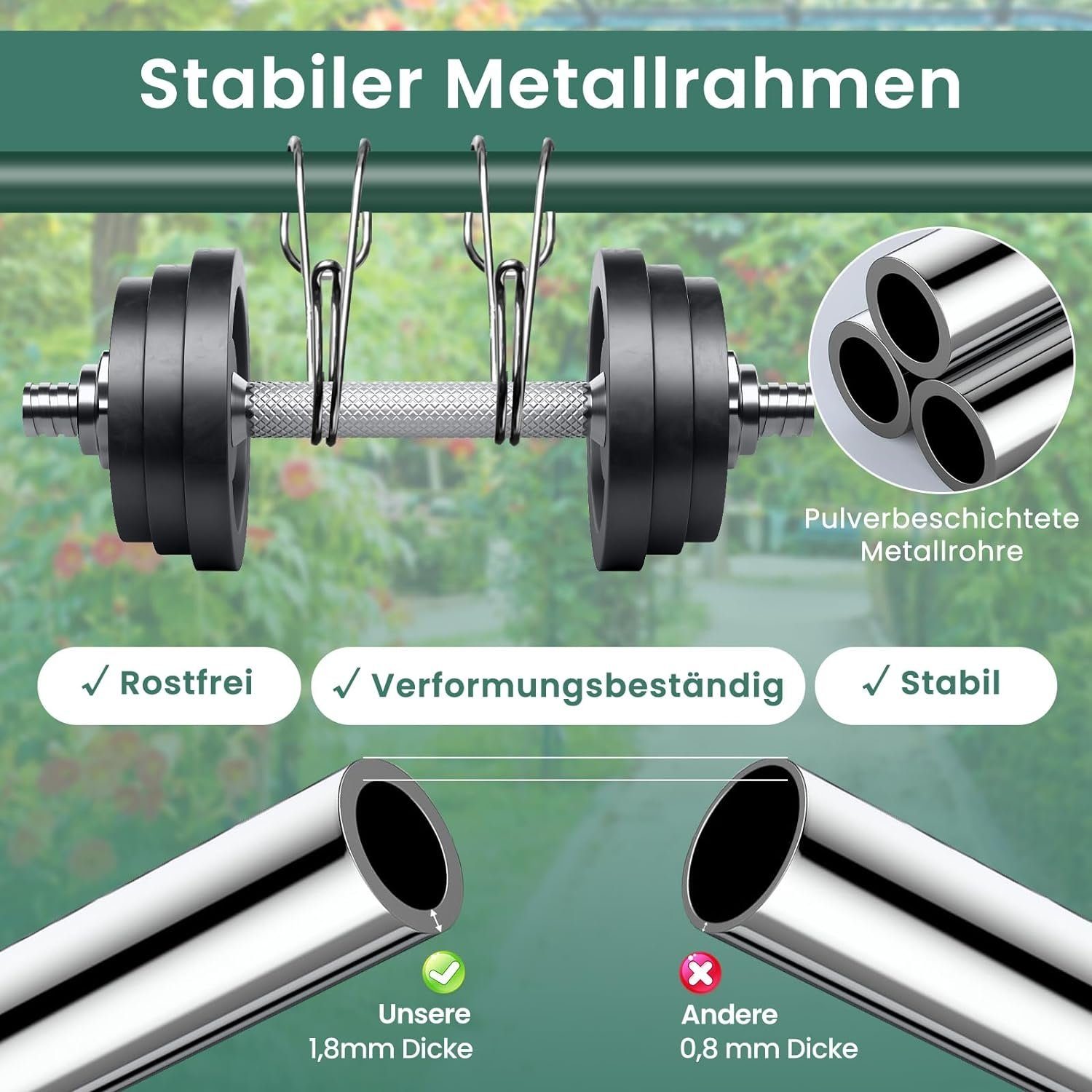 KOMFOTTEU Rasenrechen Nivellierrechen Gartenrechen, mit 170 cm ergonomischem Griff, 106 x 25cm