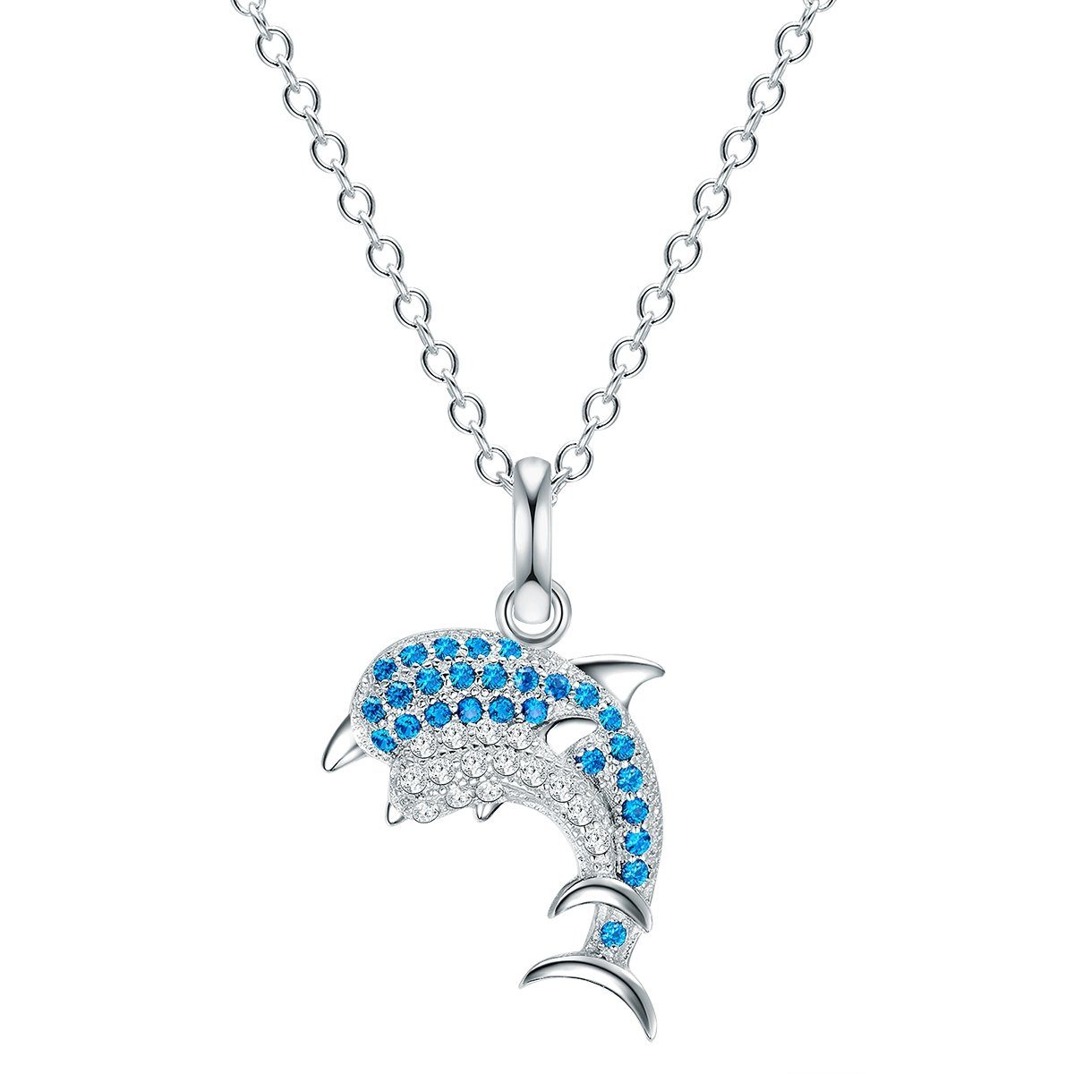Delfin Silber Sterling Silberkette Donata Rafaela silber, aus