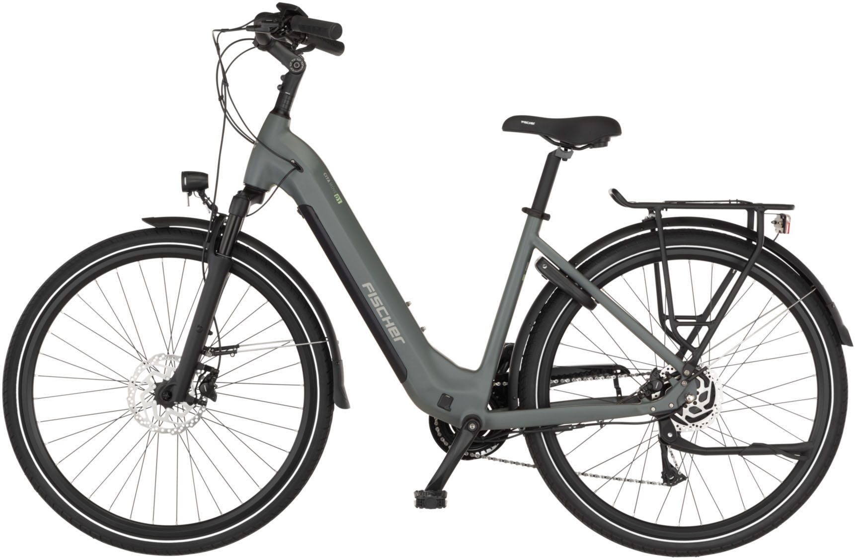 FISCHER Fahrrad E-Bike Cityrad CITA MOVE 01 474 W, 8 Gang Shimano Acera RD-M3020-8 Schaltwerk, Heckmotor, 474 Wh