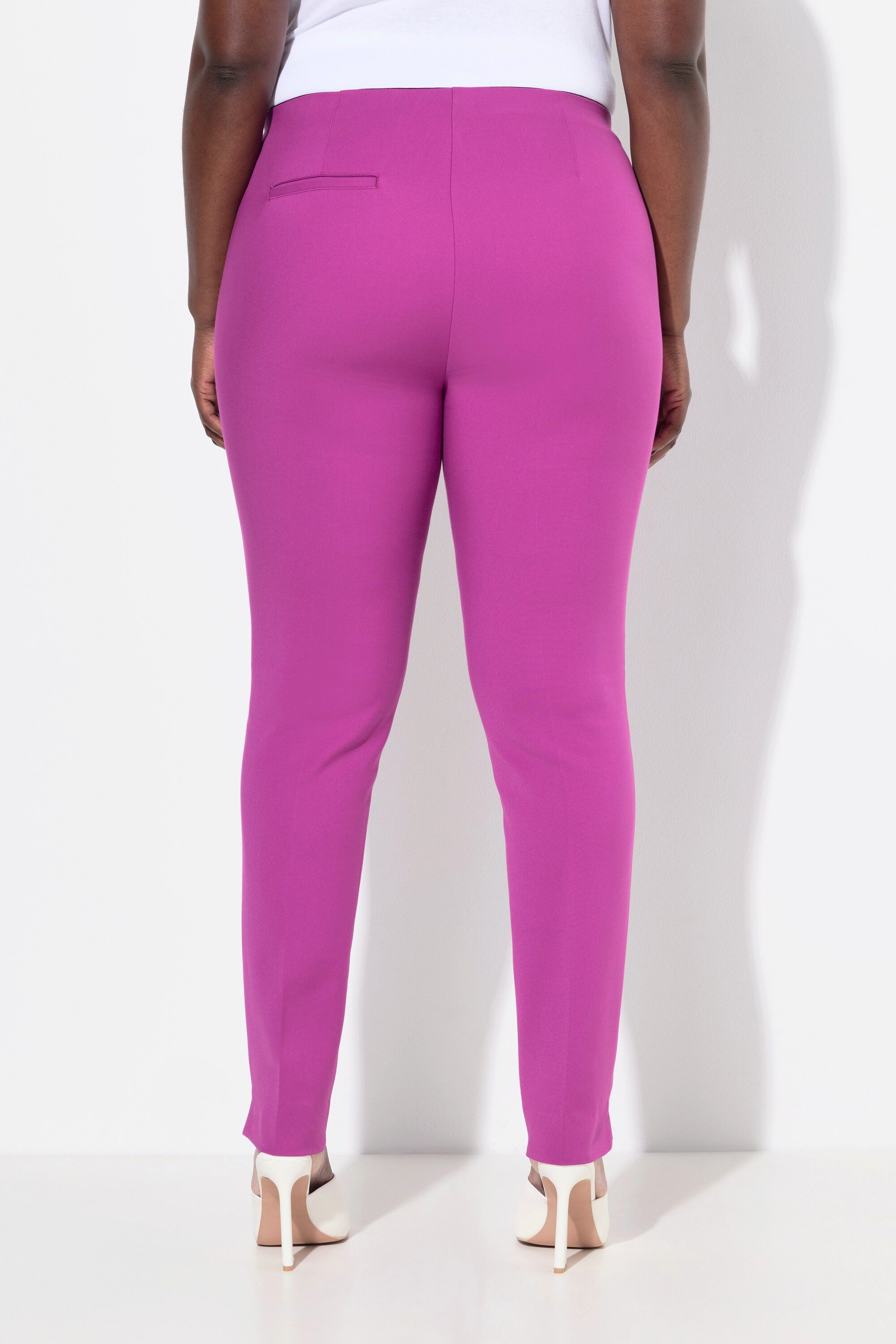 Ulla Popken Stoffhose Bengalinhose Sienna schmales Bein Stretch – Bild 3 von 4