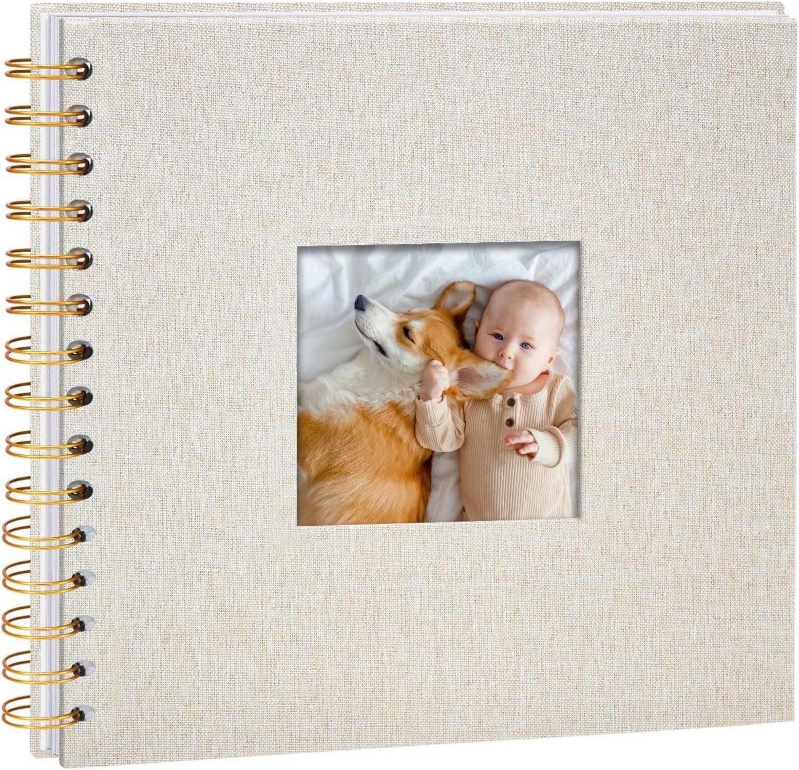 Fotoalbum Fotoalbum zum Selbstgestalten 20,5x20,5 cm DIY Scrapbook Spiralalbum