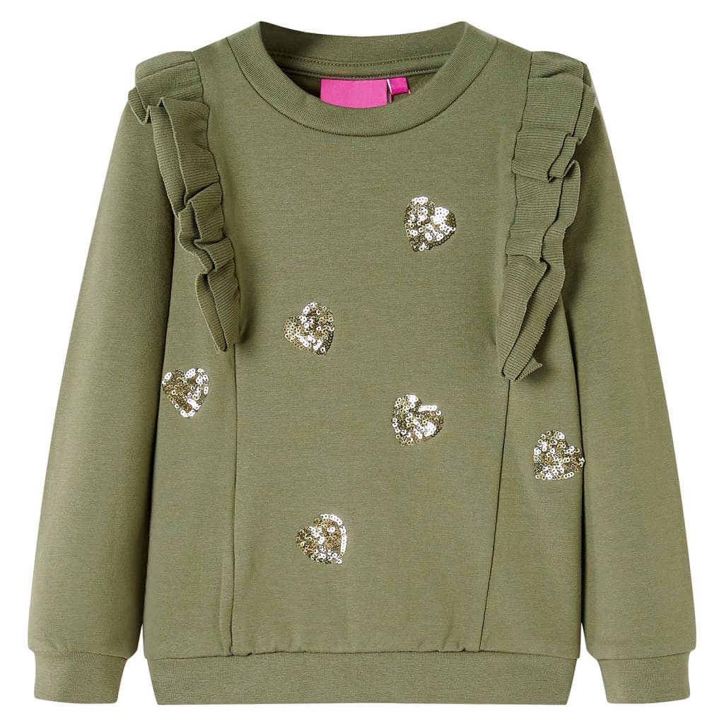 vidaXL Sweatshirt Kinder-Sweatshirt Khaki 116