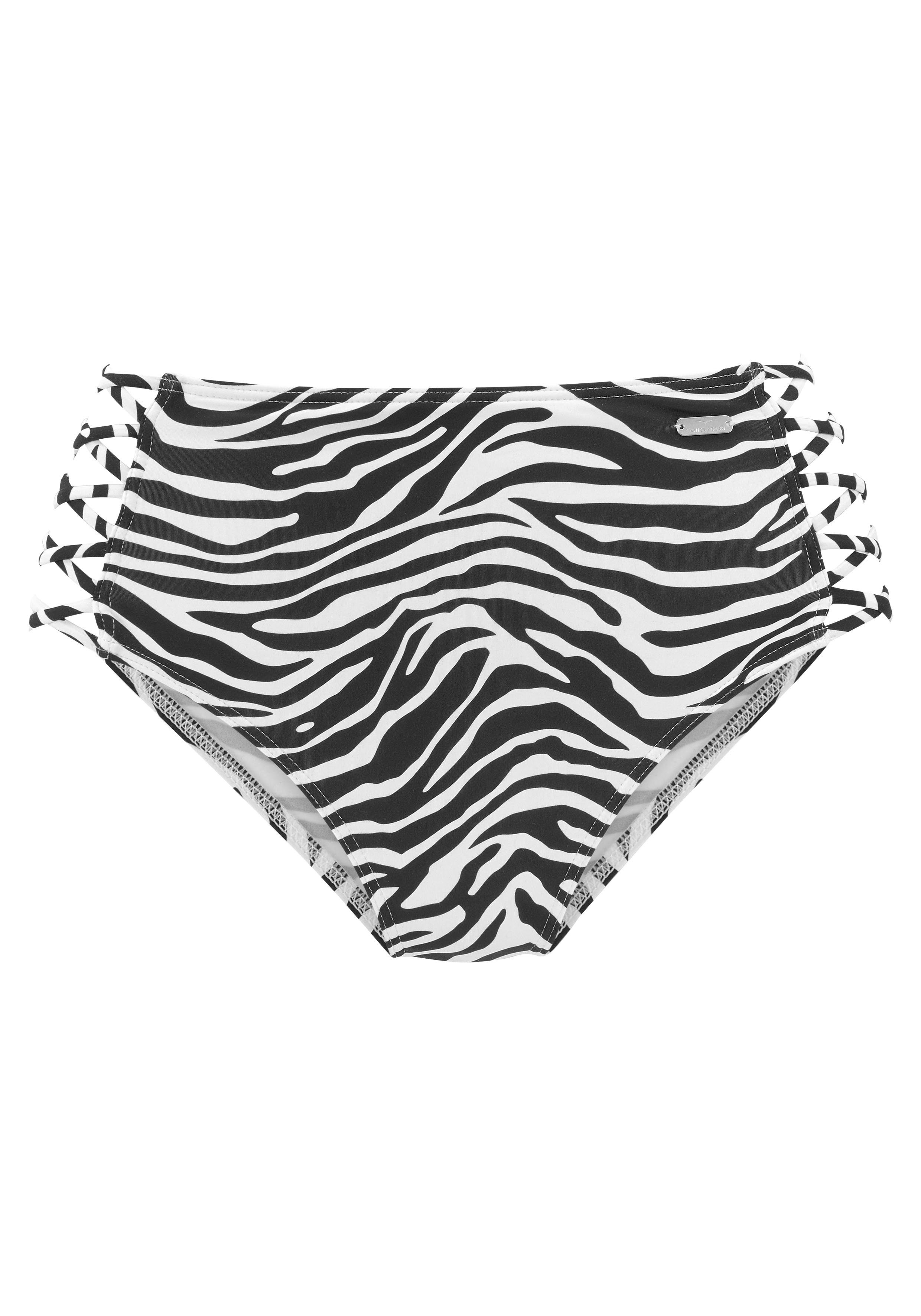 Venice Beach Highwaist-Bikini-Hose Fjella mit gekreuzten Bändern günstig online kaufen