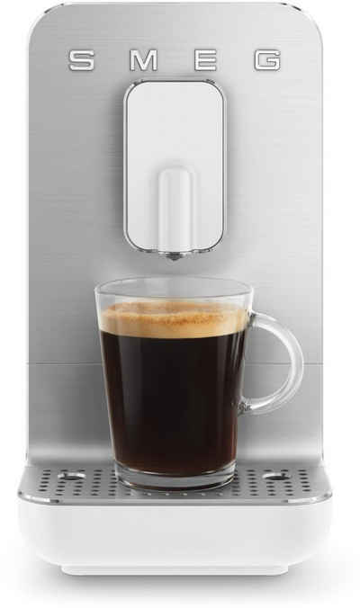 Smeg Kaffeevollautomat BCC11WHMEU Kaffeevollautomaten weiß Collezione, 19 bar Pumpendruck