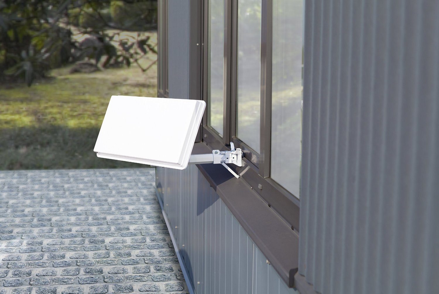 Selfsat SELFSAT H30D1+ Single Flachantenne für einen Teilnehmer inkl. Fensterh Flachantenne