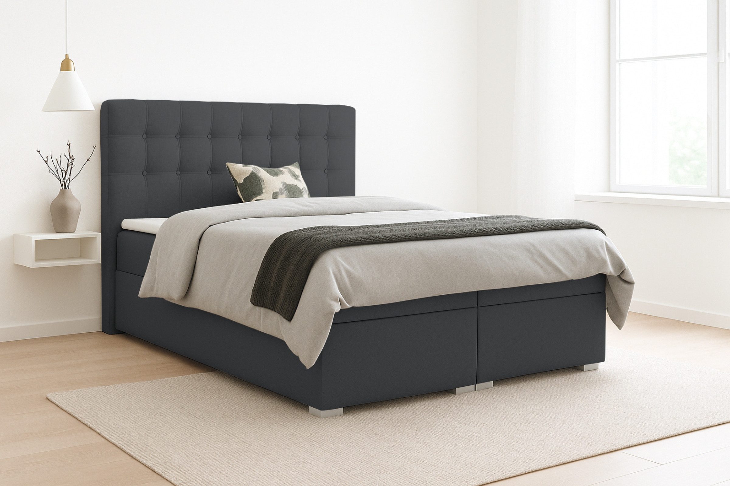 Deine Möbel 24 Boxspringbett CLAUDIA Boxbett günstig online kaufen