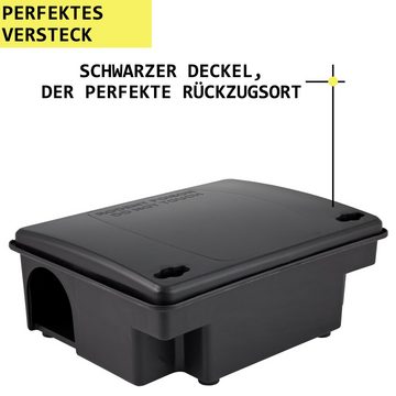Petigi Köderbox 4x Köderstation Kompaktbox Köderbox Mäusebox Rattenbox Nagerstation