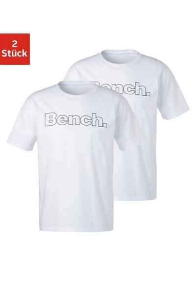 Bench. Loungewear T-Shirt (2-tlg) mit Bench. Print vorn