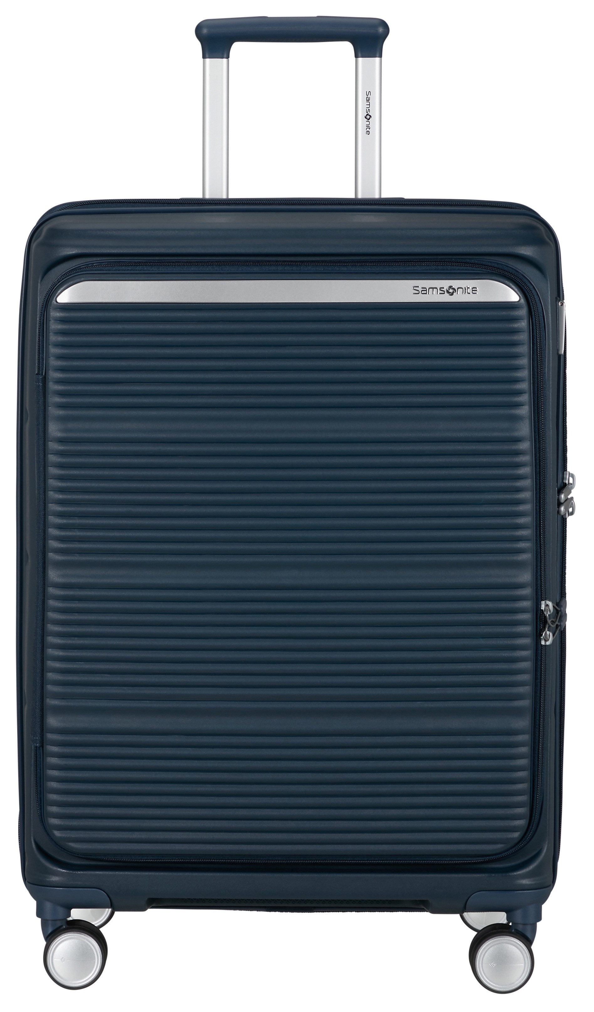 Samsonite Hartschalen-Trolley PARALUX, verschiedene Größen und Farben, 4 Rollen, mit arretierbarem und versenkbarem Druckknopf-Trolleysystem